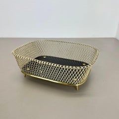 Modernist metal and Brass bowl element in Mathieu Matégot Style, France 1950s