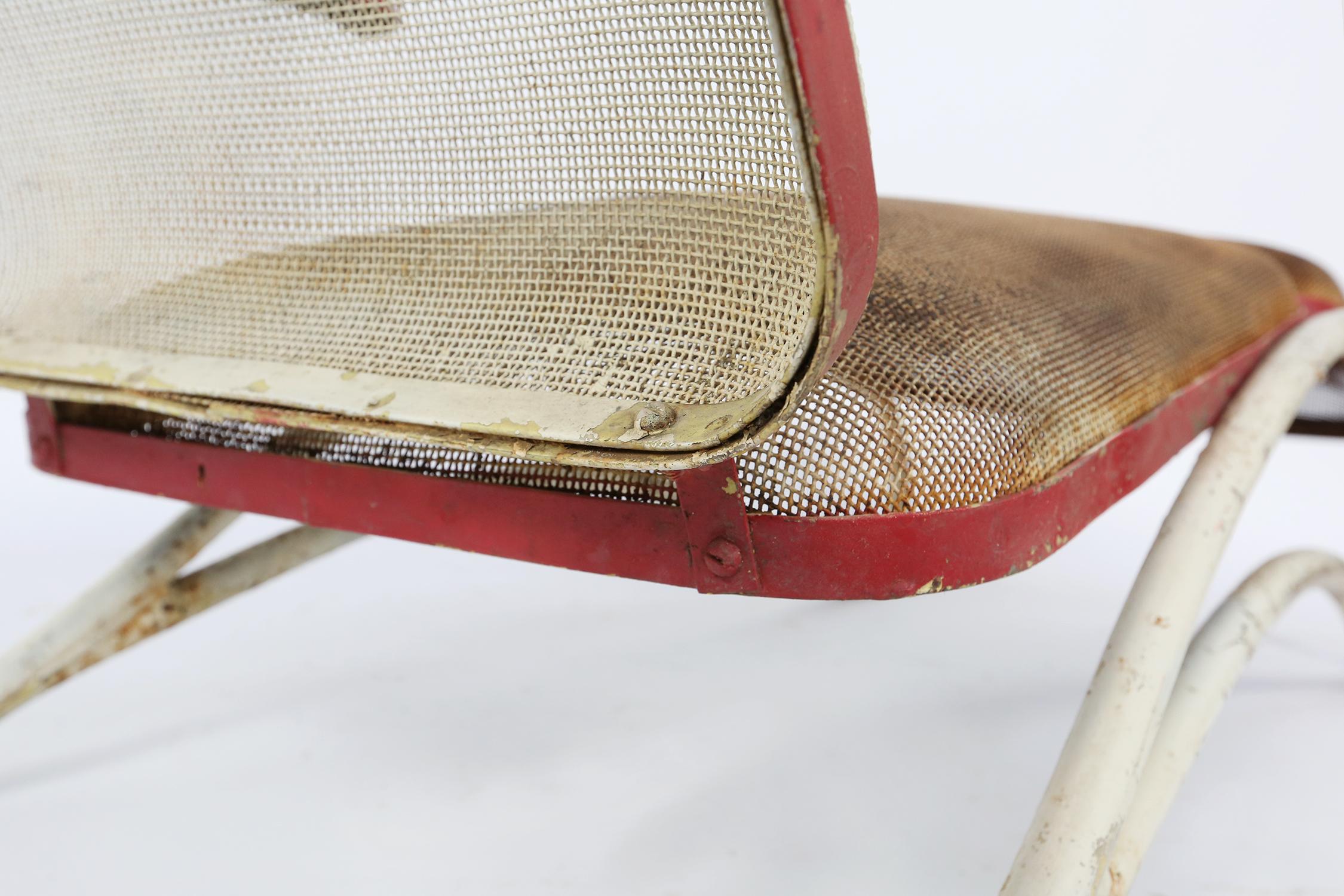 Modernist Metal Chaise Lounge or Lounge Chair, 1940s For Sale 2