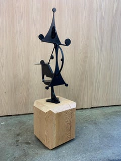 Modernist Metal Sculpture by Jay McVickers – Signed