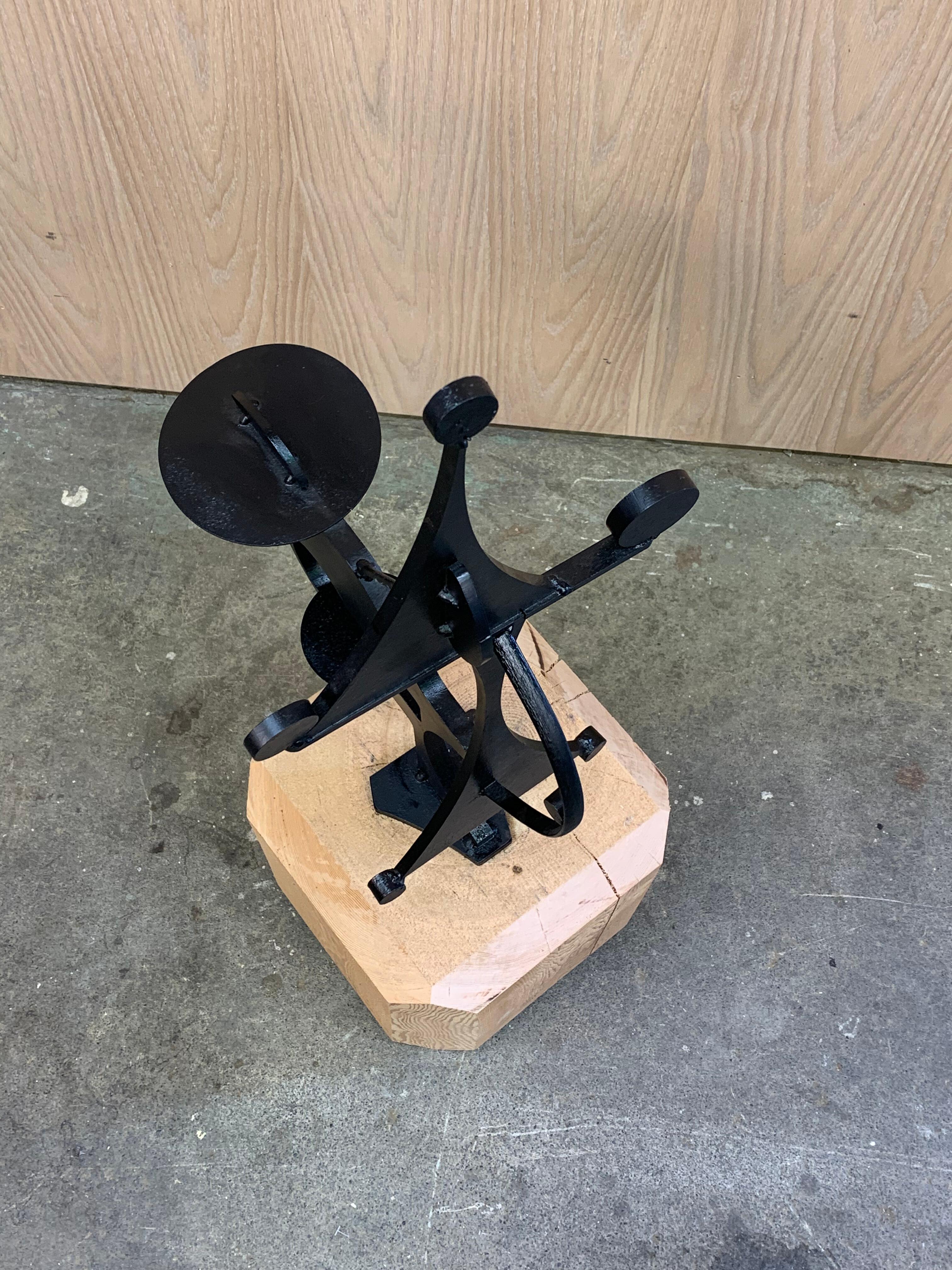Scultura modernista in metallo di Jay McVickers - Firmata in vendita 1