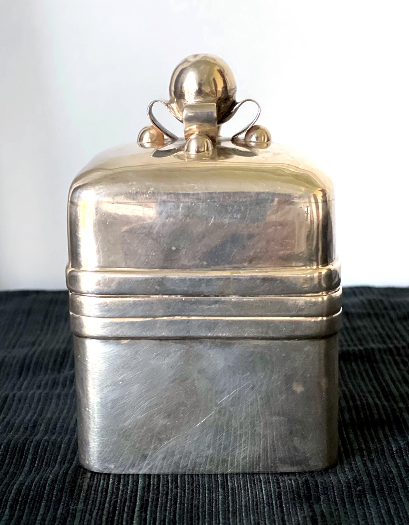 Modernist Mexican Sterling Silver Caddy Box William Spratling 6