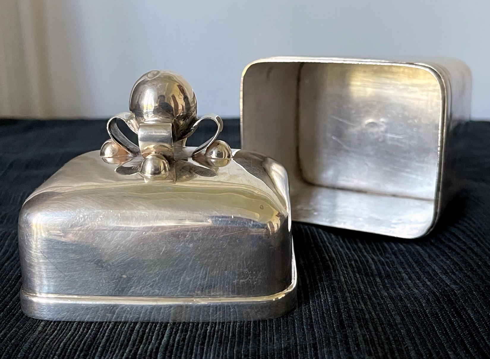 Modernist Mexican Sterling Silver Caddy Box William Spratling 4