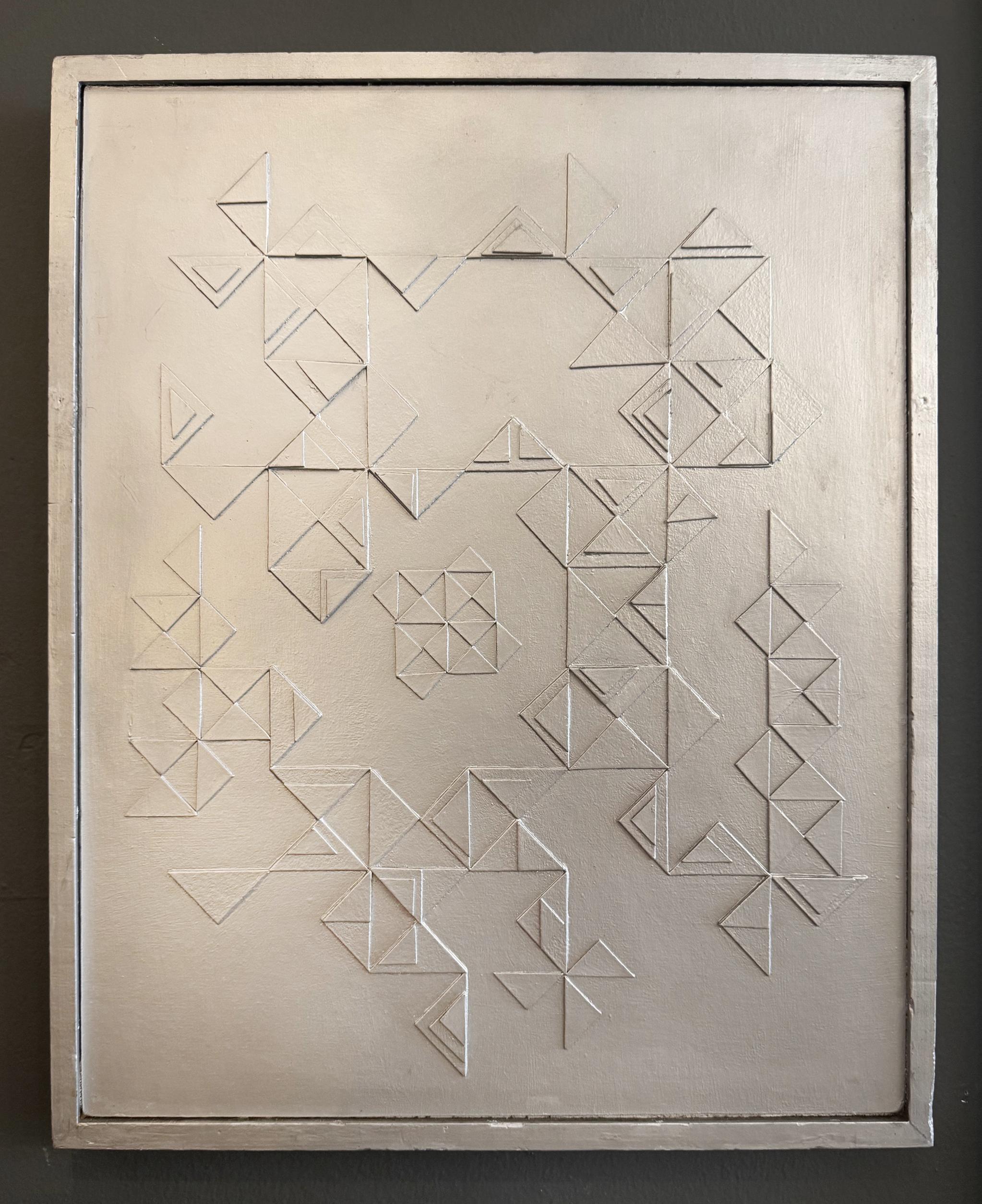 Mid-Century Modern Sculpture murale géométrique moderniste du milieu du siècle dernier en vente