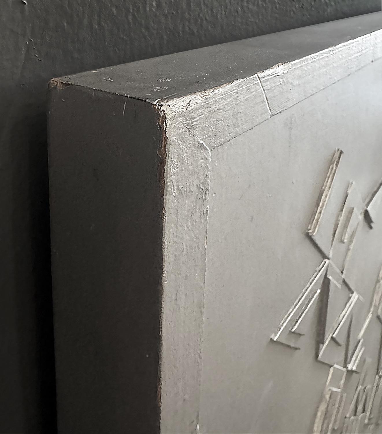 Sculpture murale géométrique moderniste du milieu du siècle dernier en vente 2