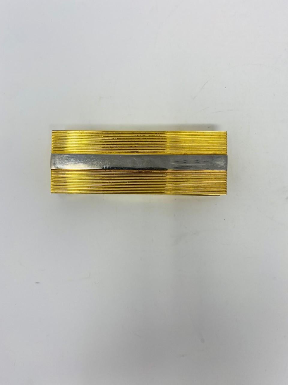 Minimalist Modernist Mid-Century Brass Clothespin Paperweight For Sale