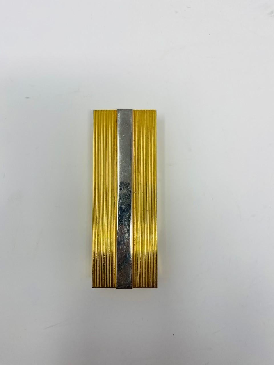 Late 20th Century Modernist Mid-Century Brass Clothespin Paperweight For Sale