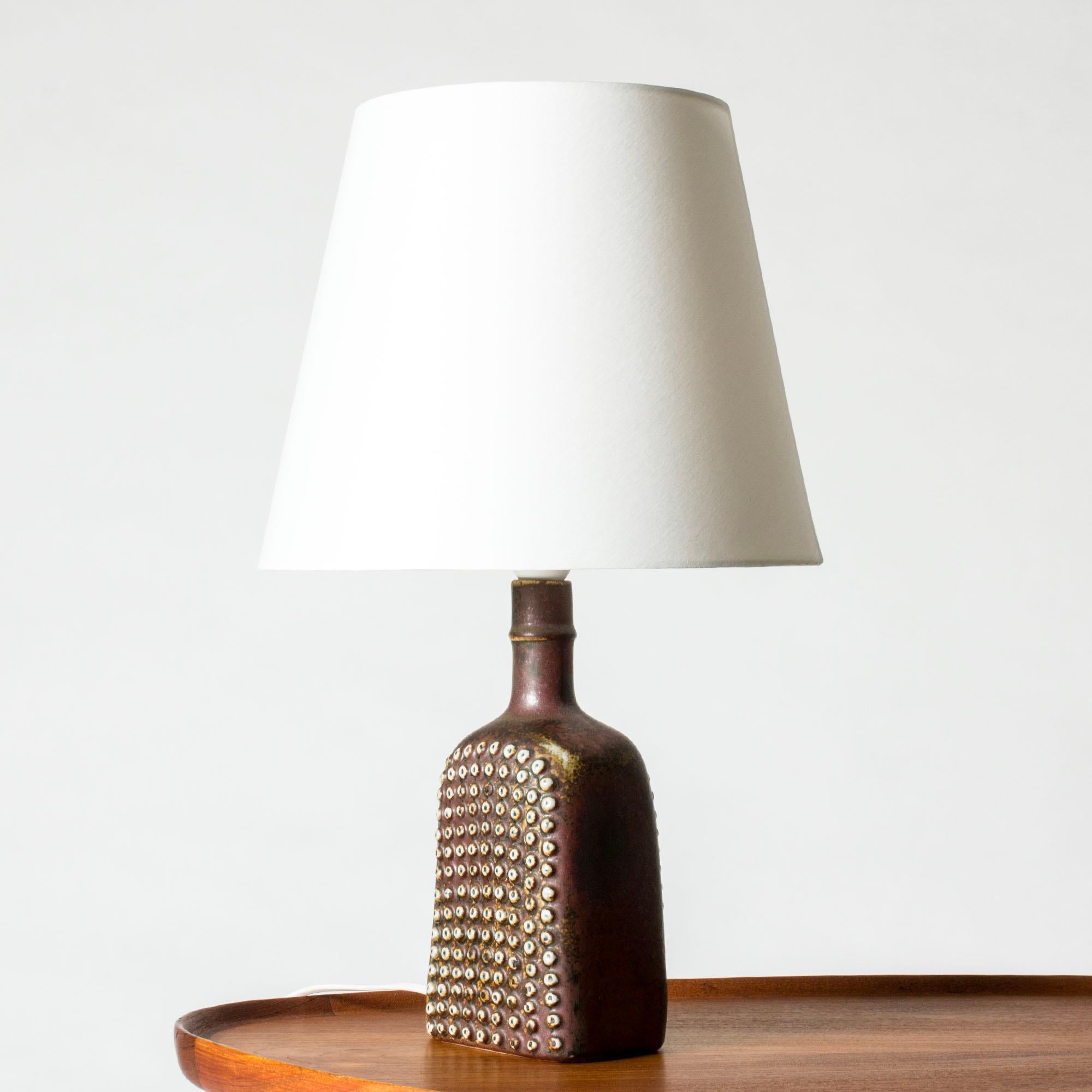 Lampe de table moderniste en grès du milieu du siècle, Stig Lindberg, Gustavsberg, années 1950 Bon état - En vente à Stockholm, SE