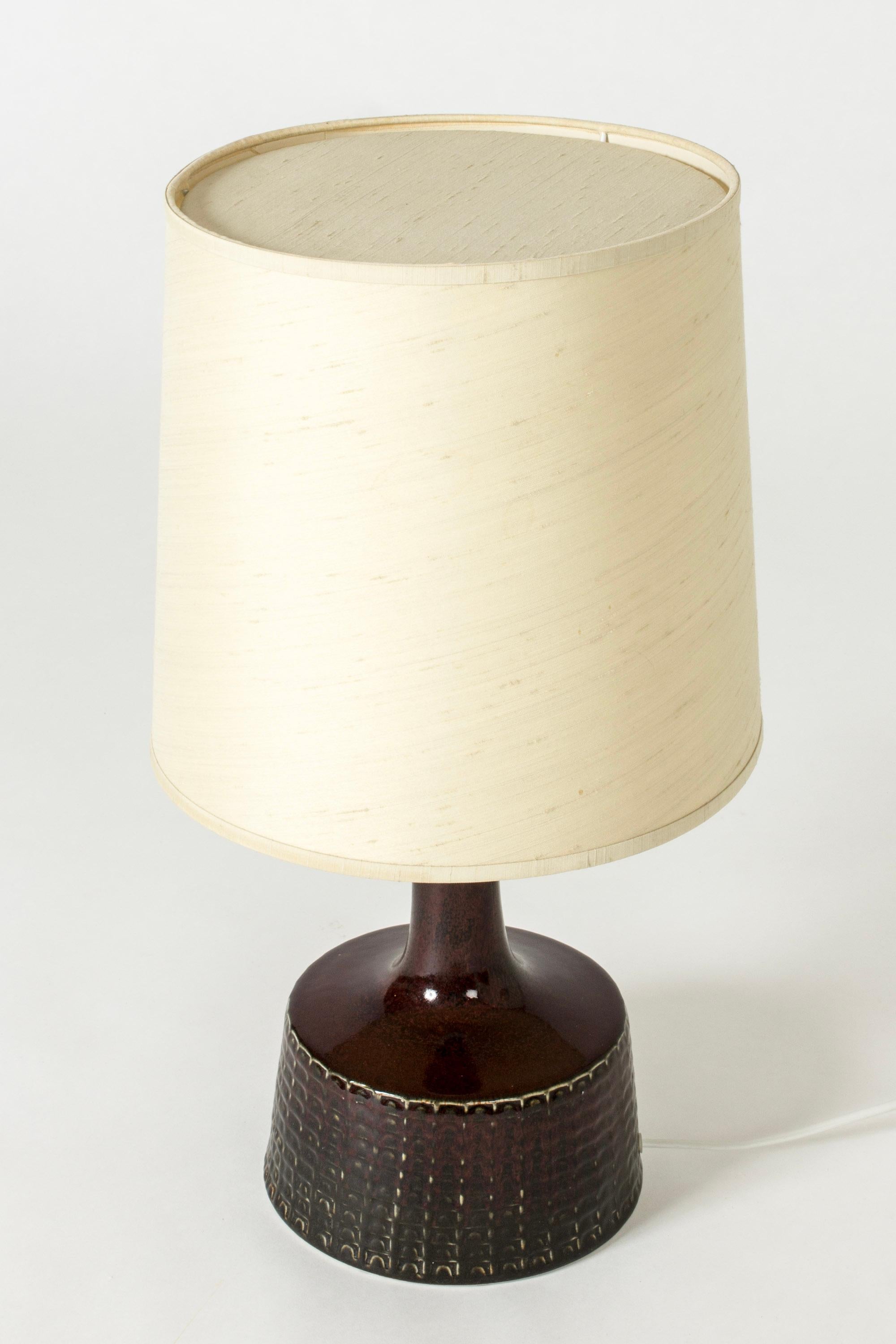 Scandinavian Modern Modernist Mid-Century Stoneware Table Lamp, Stig Lindberg, Gustavsberg, 1960s For Sale