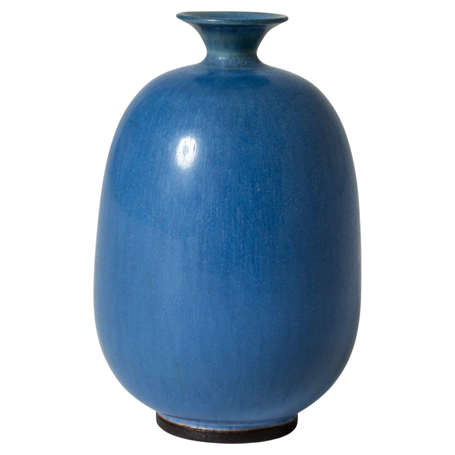 Modernist Miniature Stoneware Vase by Berndt Friberg, Gustavsberg, Sweden, 1950s