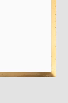 Modernist Mirror in Brass Attributed to Josef Frank