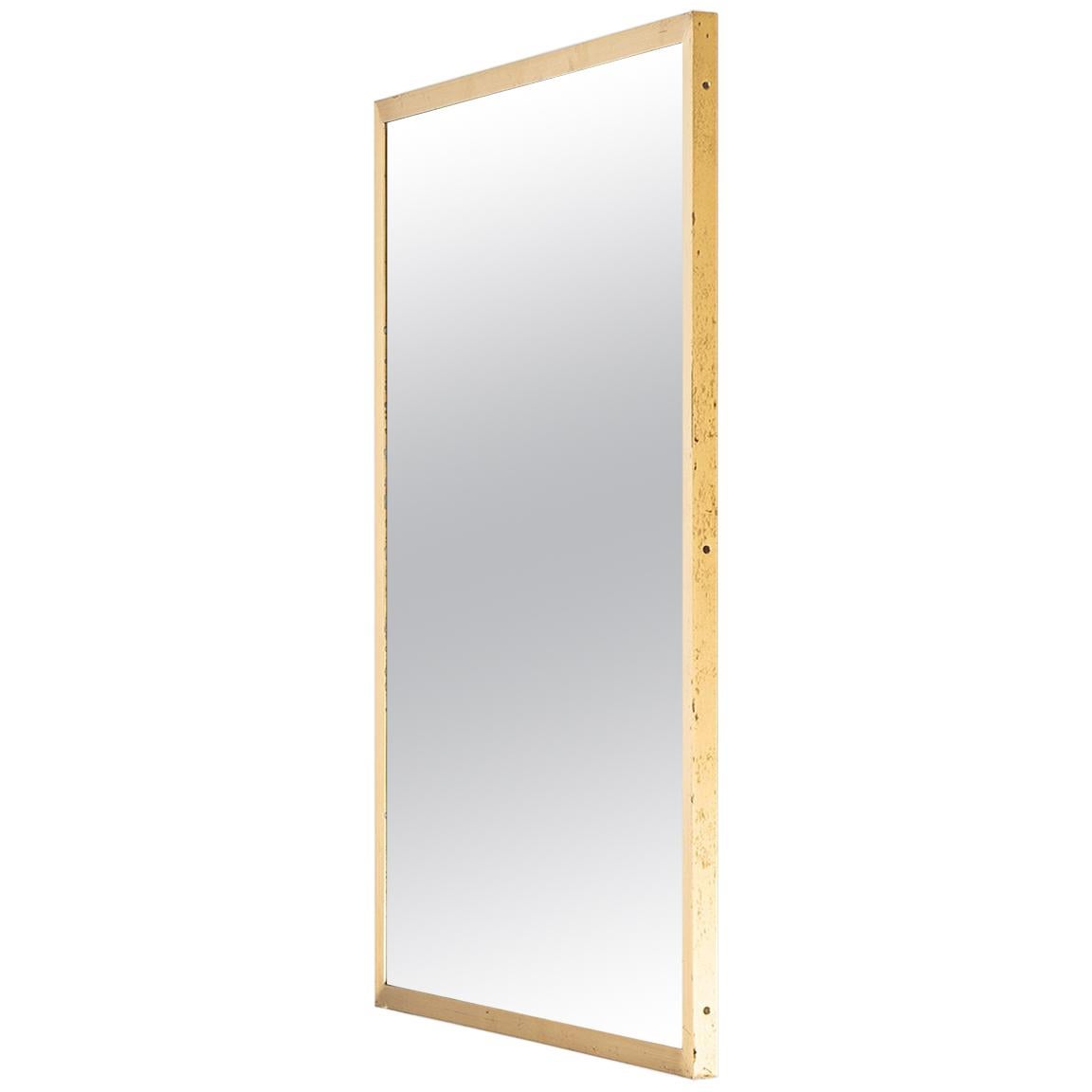 Modernist Mirror in Brass Attributed to Josef Frank For Sale
