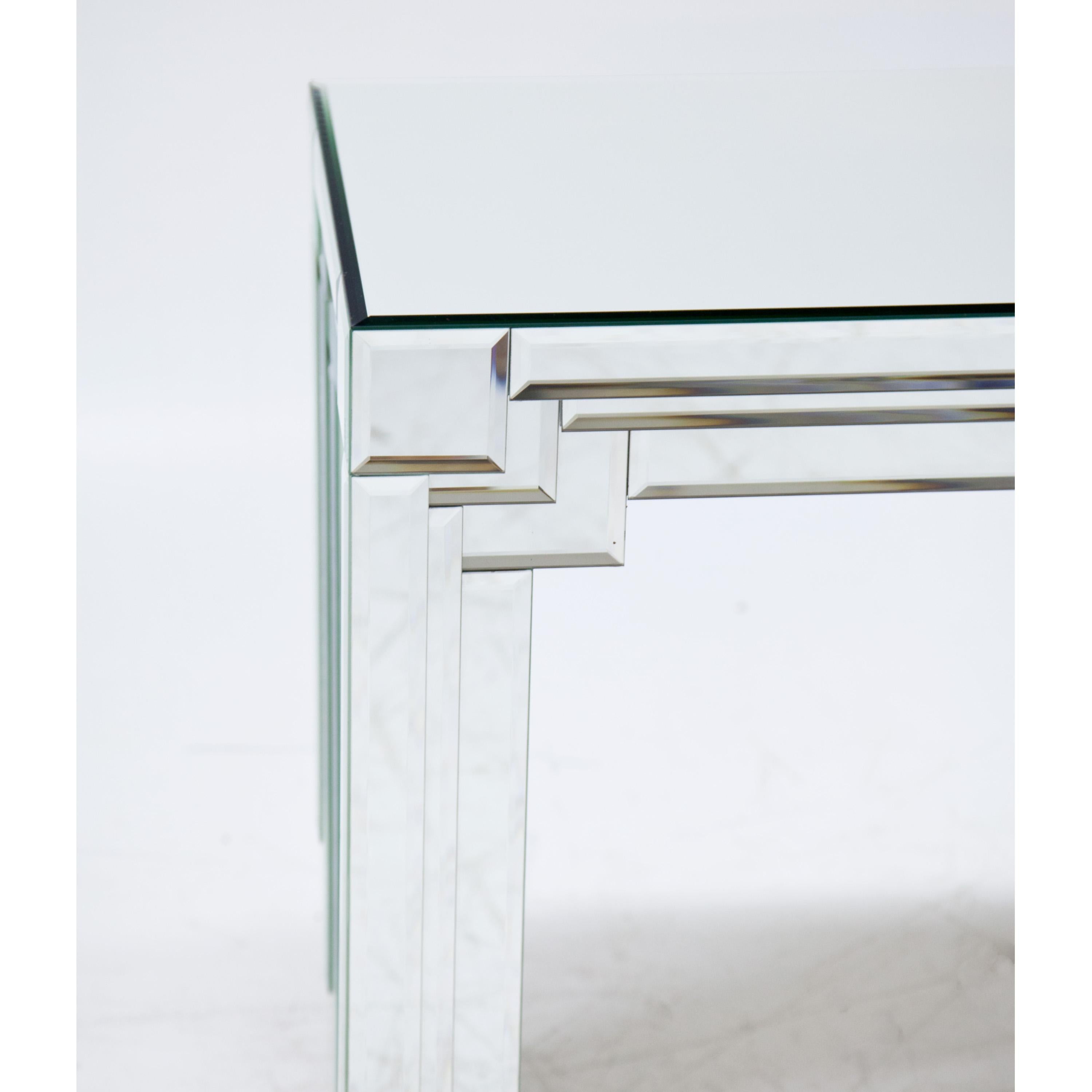 Italian Modernist Mirrored Console