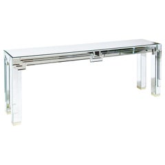 Modernist Mirrored Console