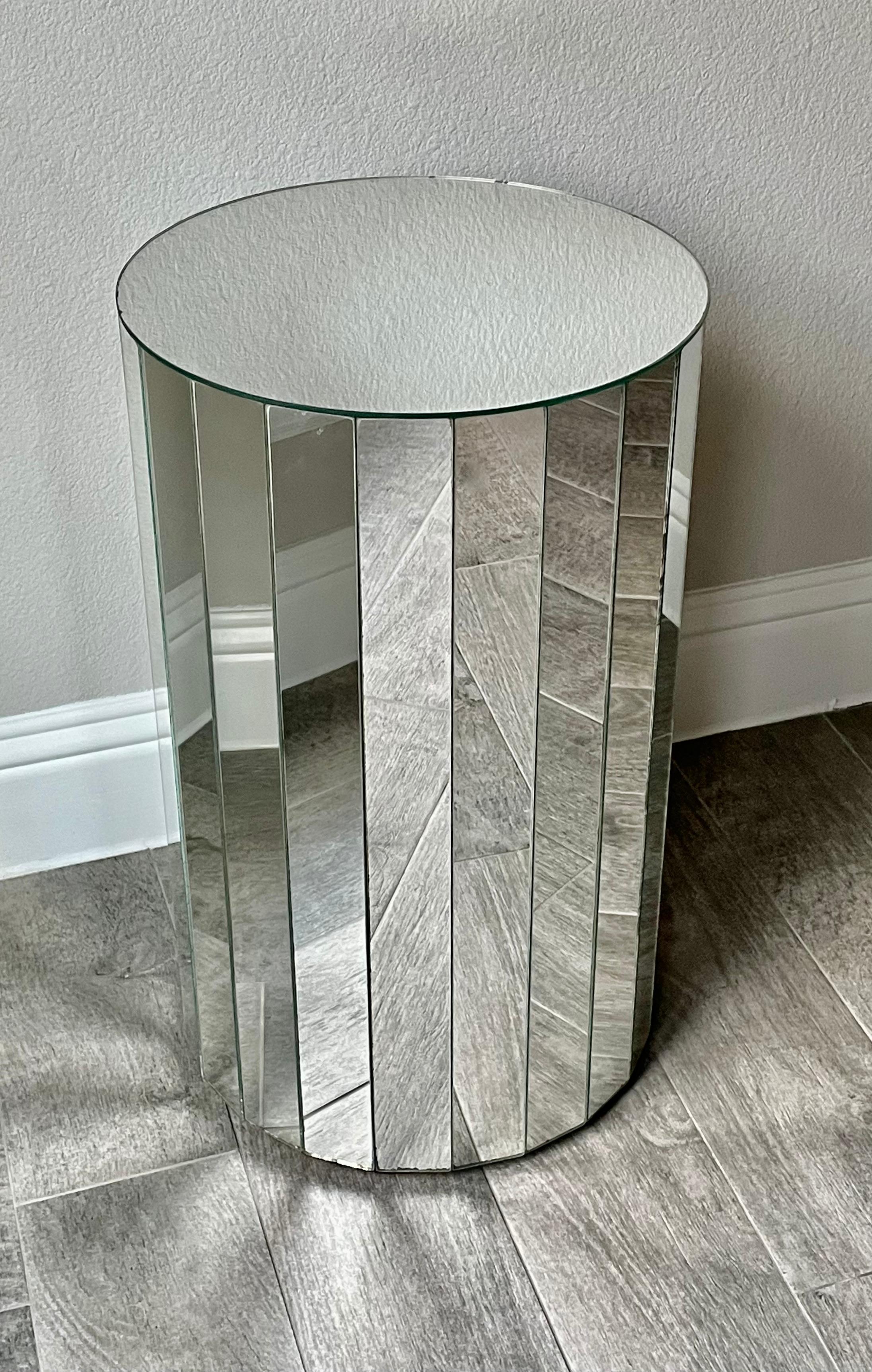 Modernist Mirrored Pedestal For Sale 8