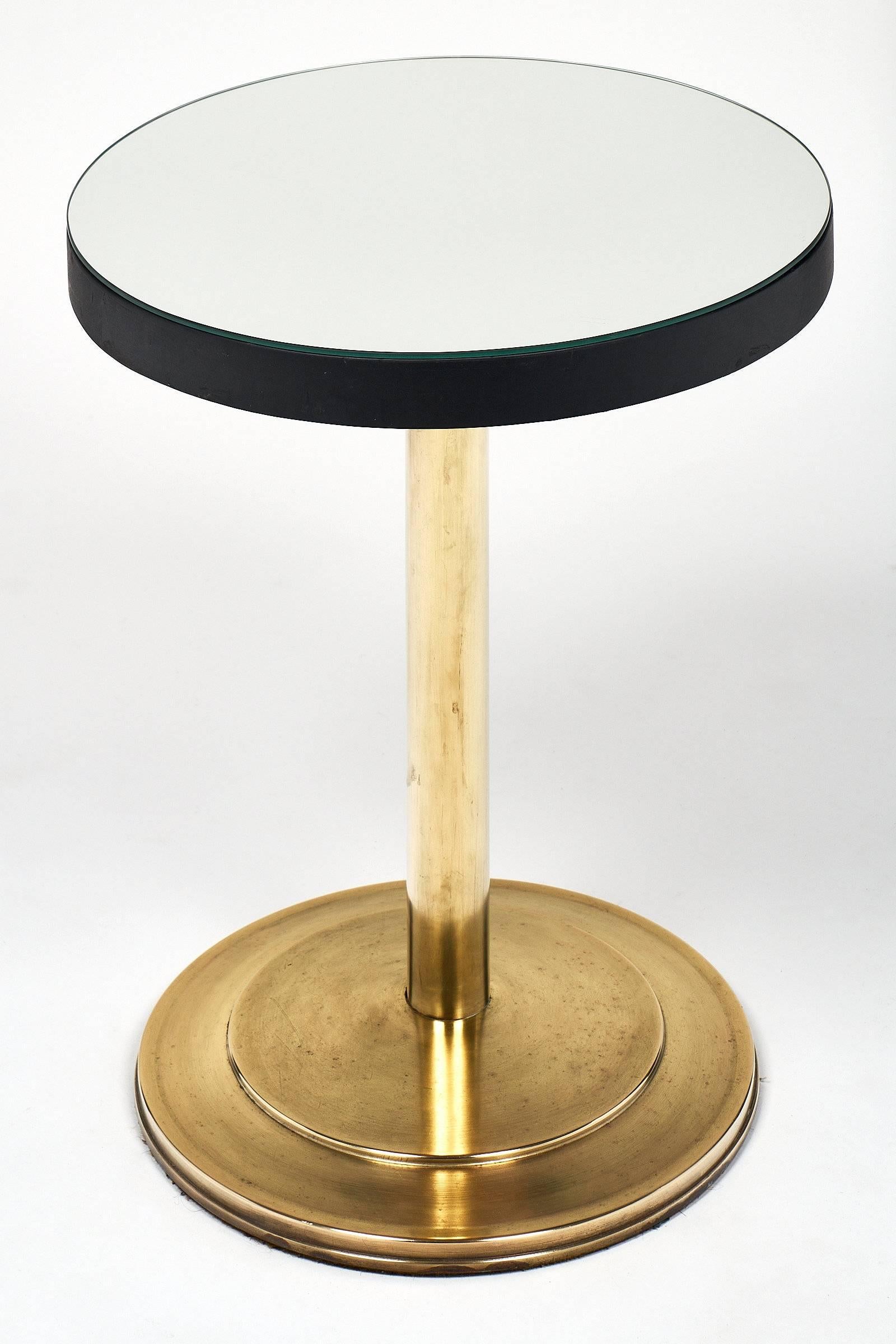 Late 20th Century Modernist Mirrored Side Tables Attributed to Jacques Adnet