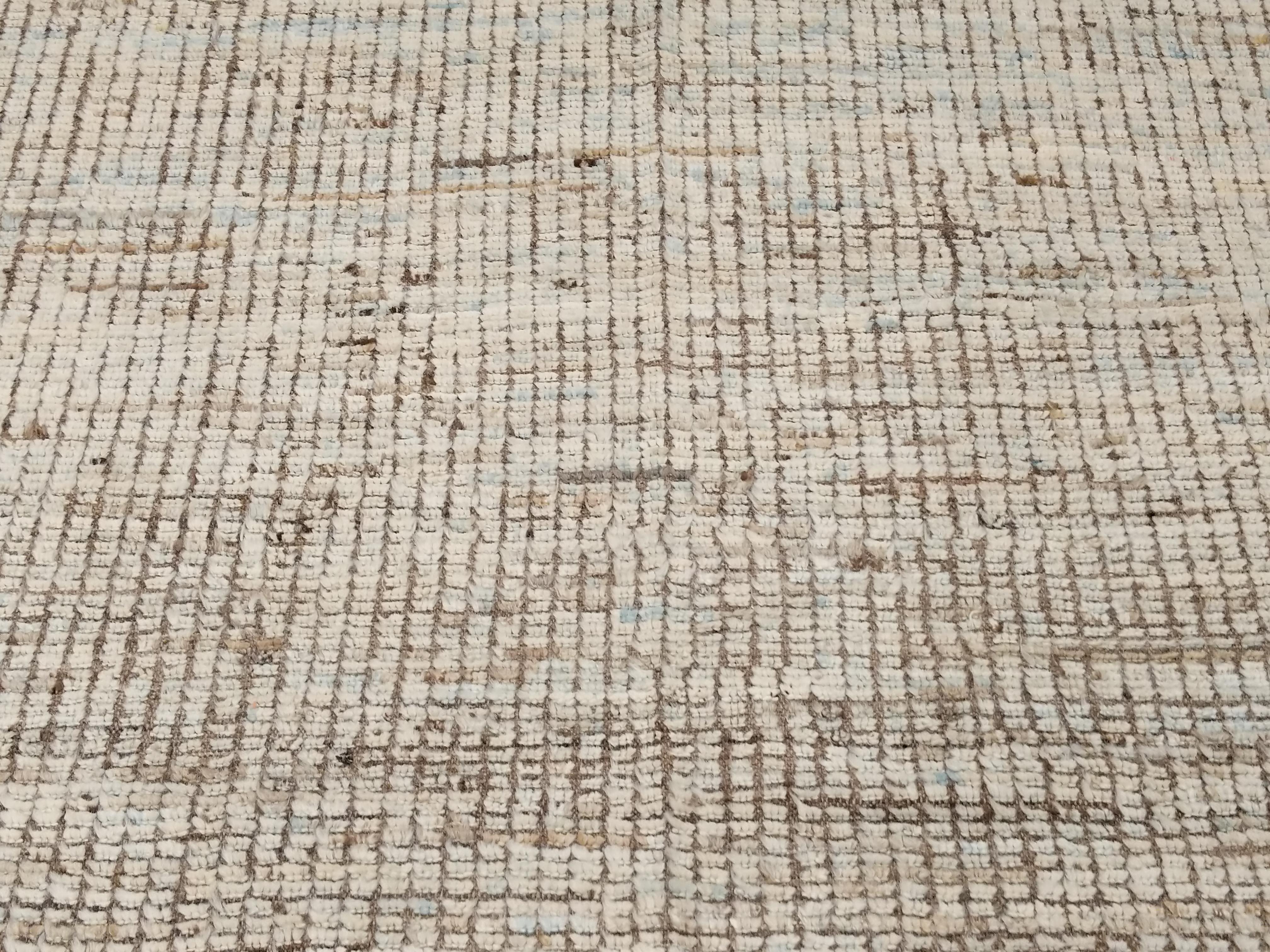Modernist Moroccan Style Tuareg Aqua Oversize Carpet by Alberto Levi Gallery In New Condition For Sale In Milan, IT
