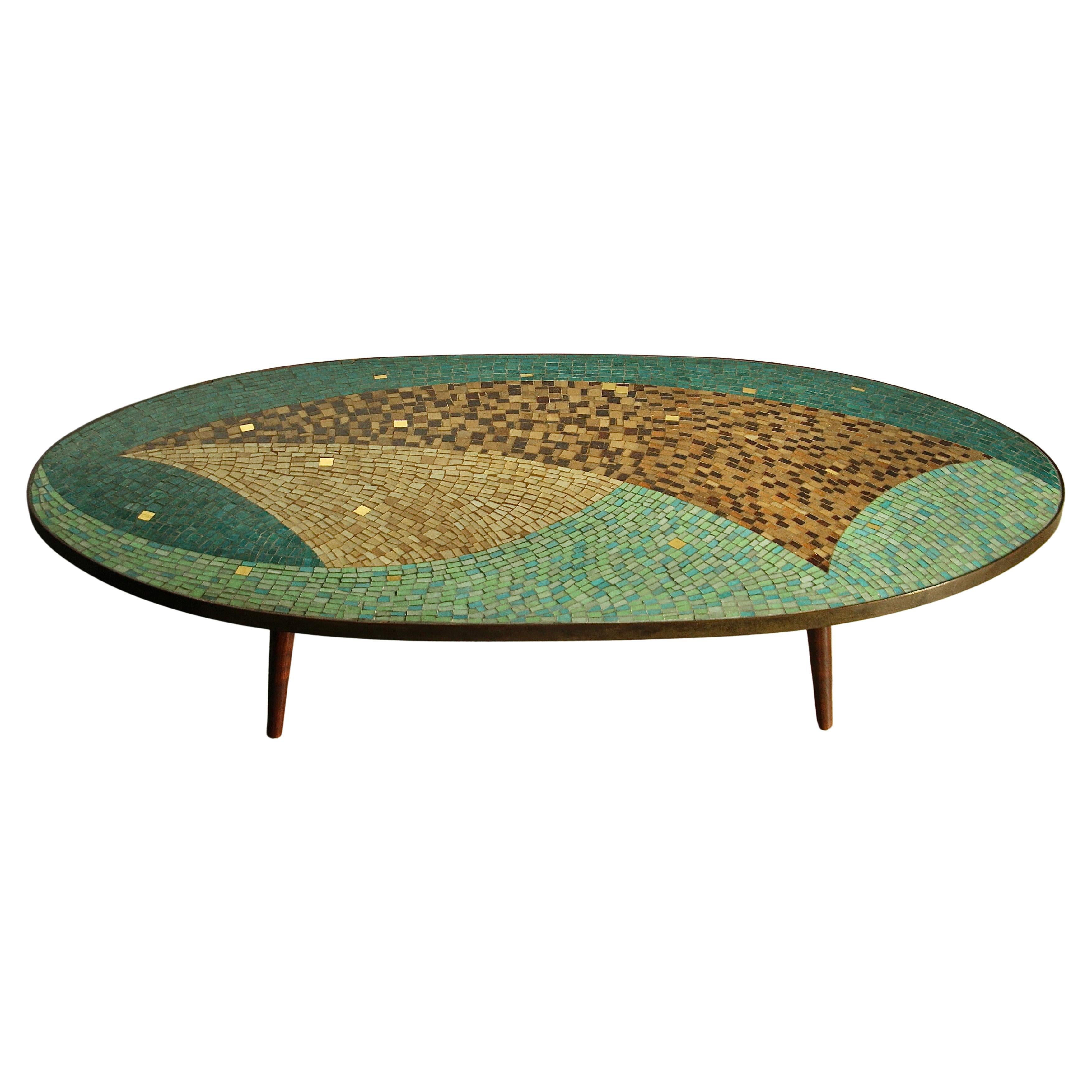 Modernist Mosaic Venetian Glass Coffee Table Attributed to Jack Boyd, 1960s