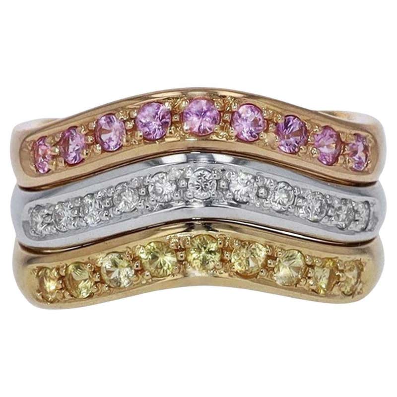 Multi Color Wedding Bands For Sale (Free Shipping) at 1stDibs