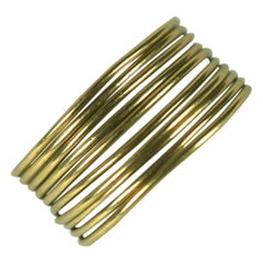 Bague multi-créoles moderniste