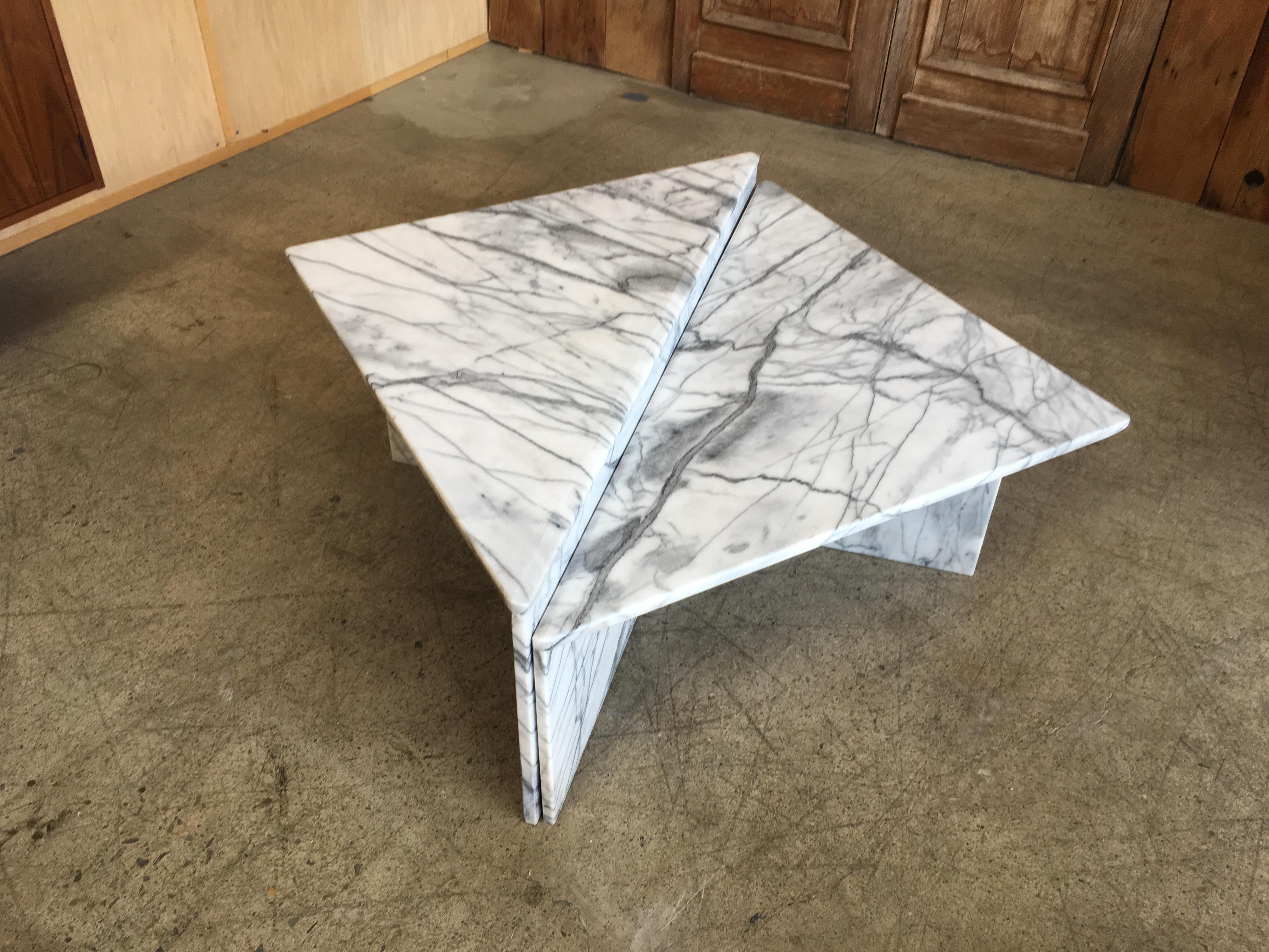 Modernist Multi-Level Italian Marble Coffee Table 2