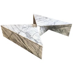 Modernist Multi-Level Italian Marble Coffee Table