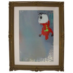 Peinture abstraite moderniste multicolore, 1990, Autriche