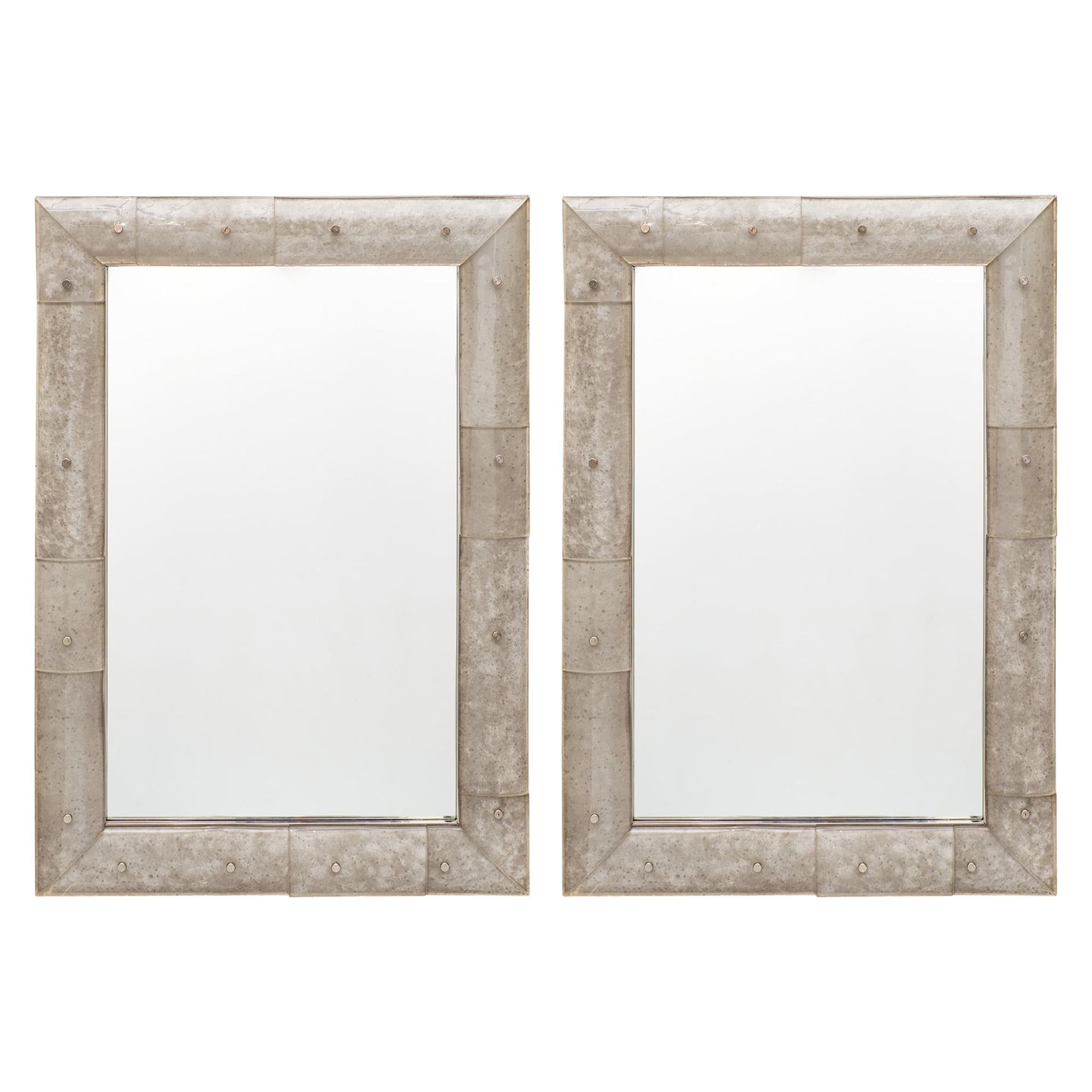 Modernist Murano Glass Mirrors