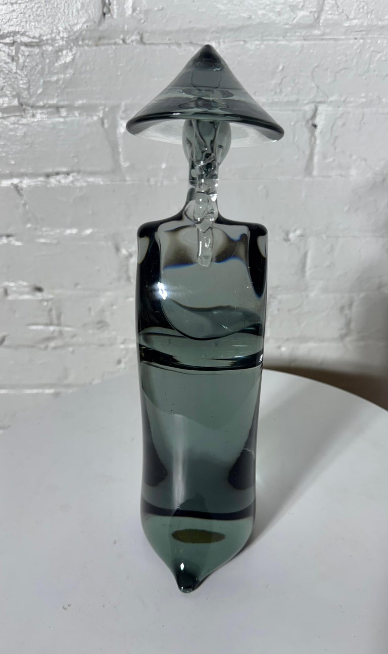 Modernist Murano Glass Sculpture of a Chinese Man by Seguso For