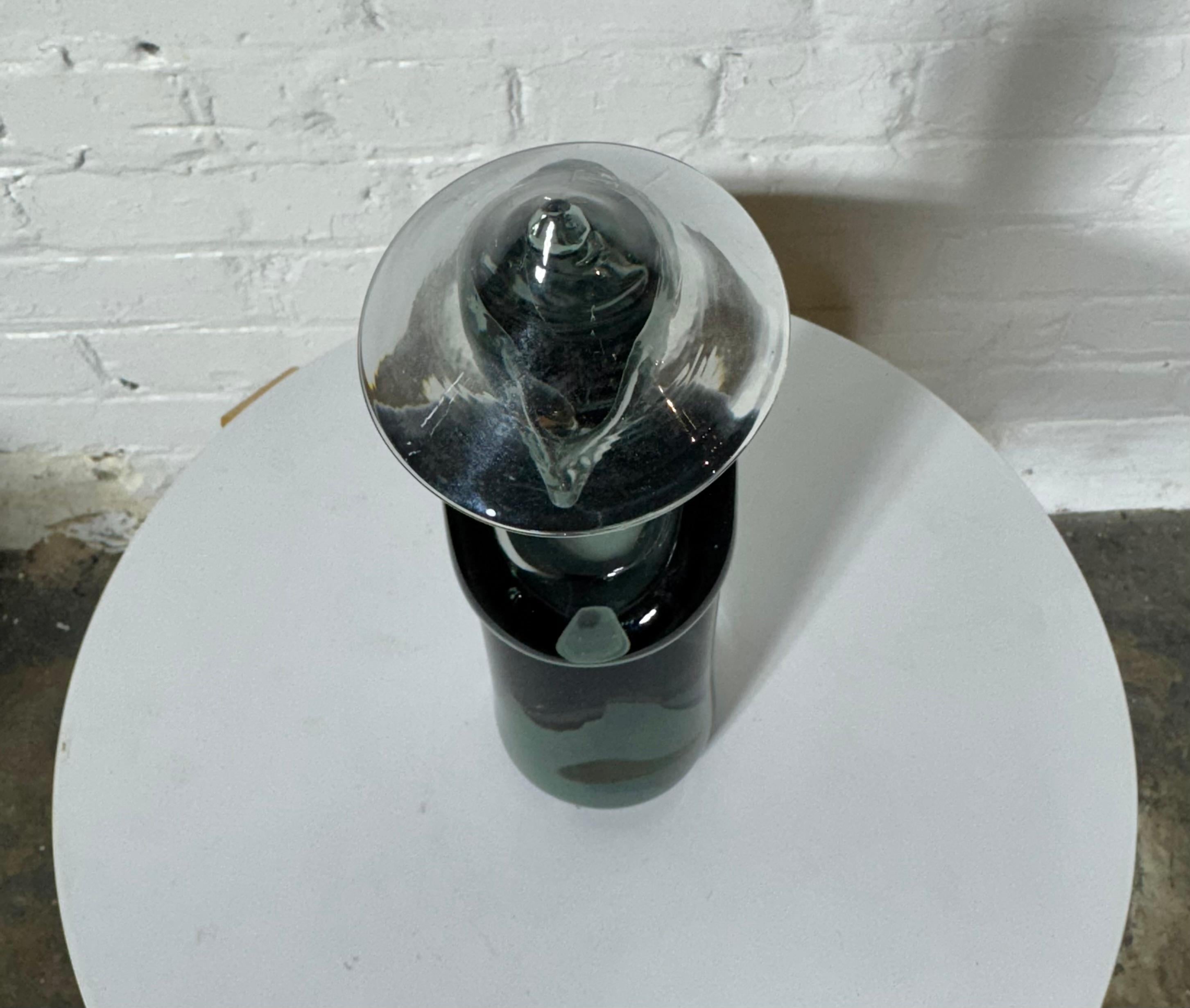 Metà XX secolo Scultura modernista in vetro di Murano di un uomo cinese di Seguso in vendita