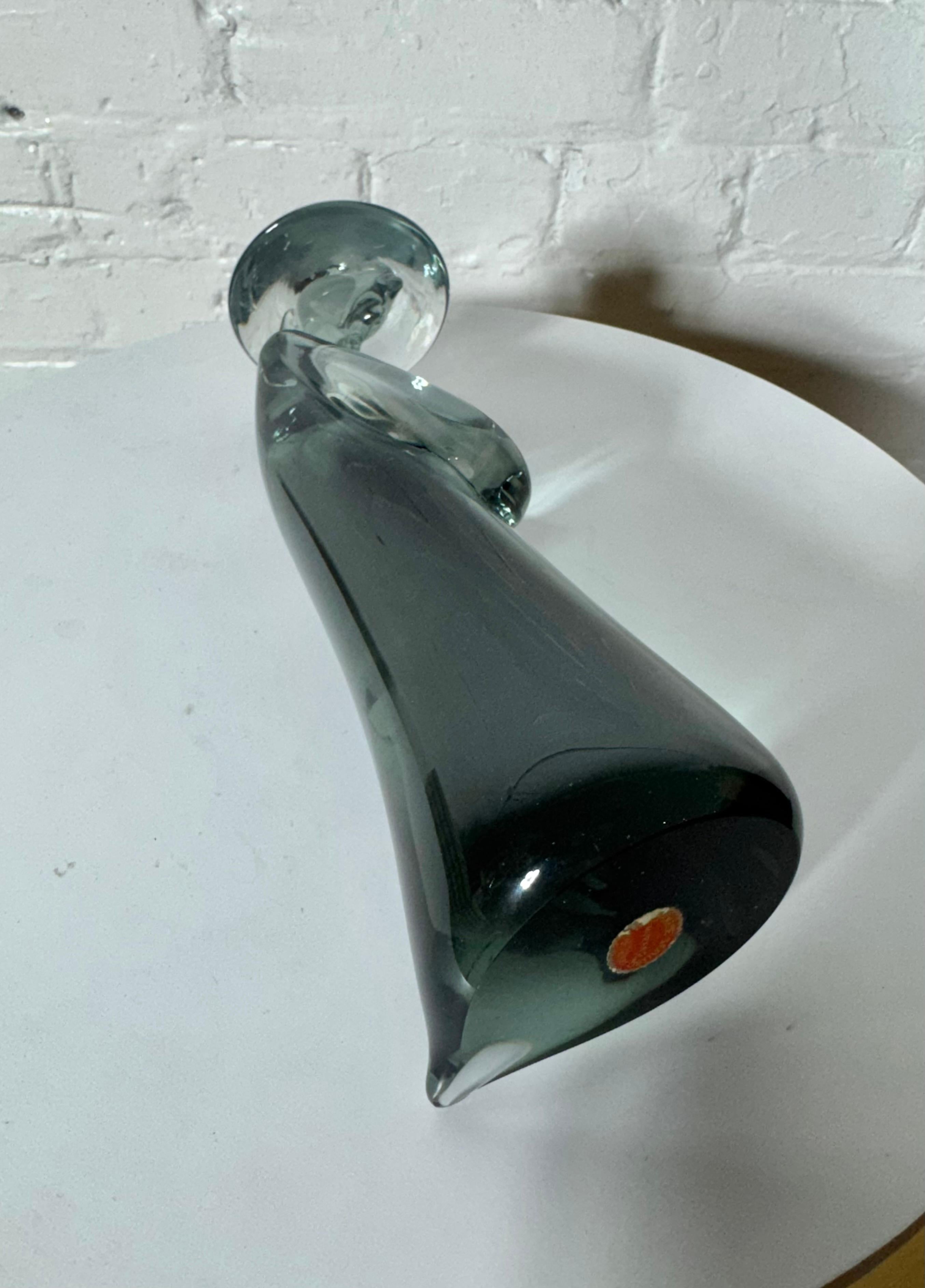Vetro artistico Scultura modernista in vetro di Murano di un uomo cinese di Seguso in vendita