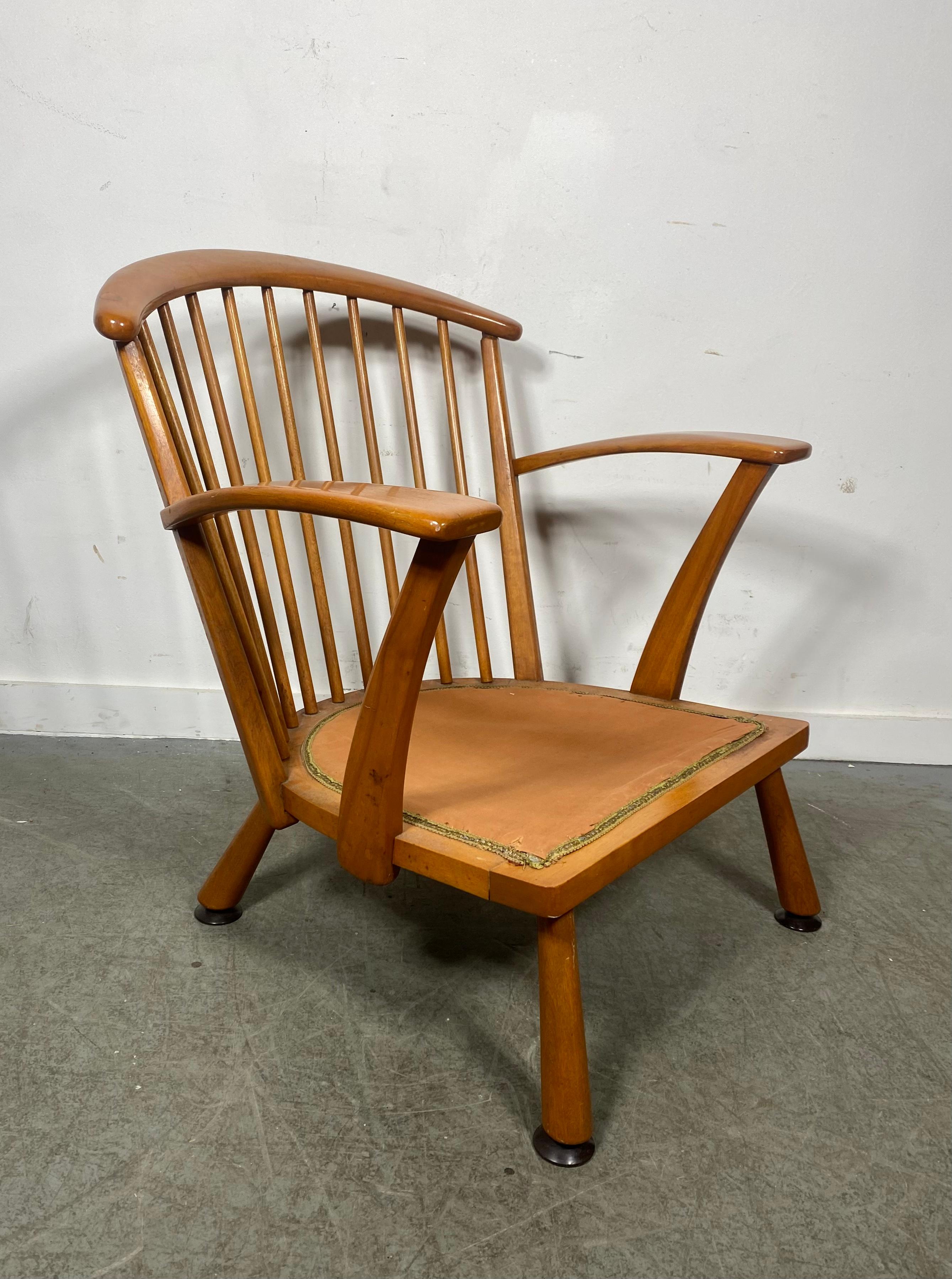 Modernist Nana Ditzel Style Maple Lounge Chair,   Modern / Farmhouse For Sale 4