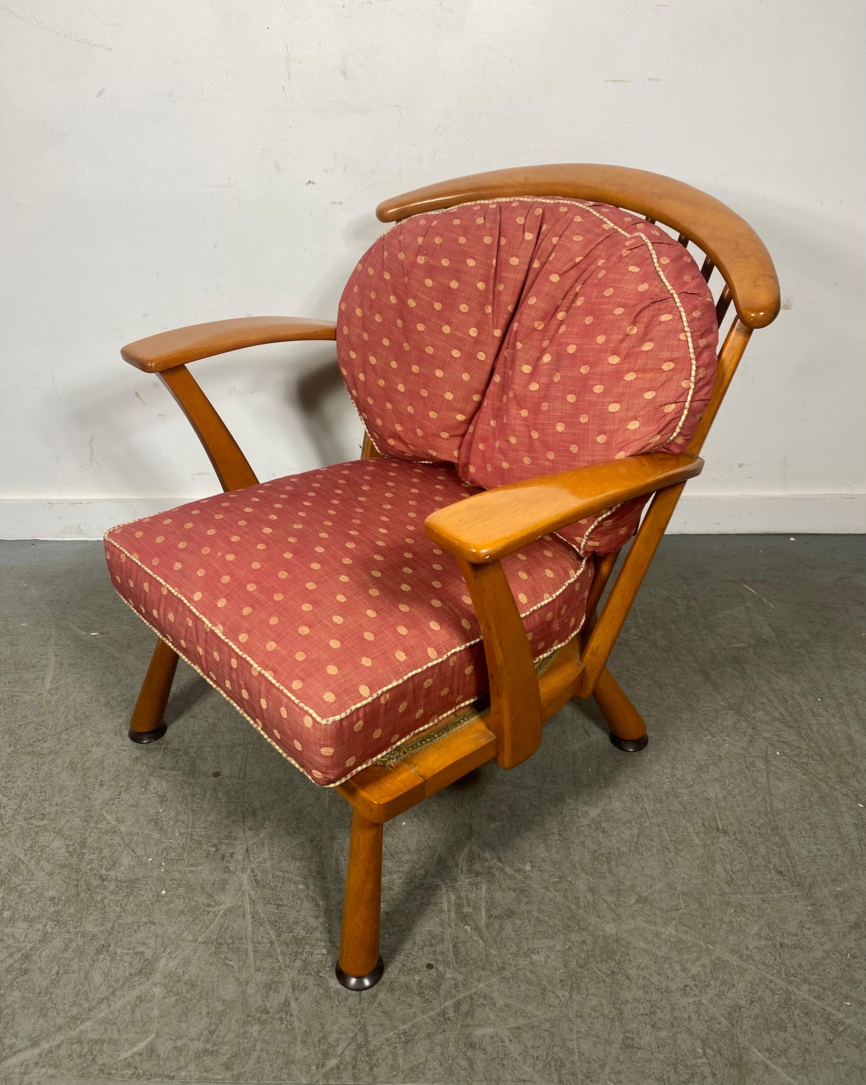 Mid-Century Modern Modernist Nana Ditzel Style Maple Lounge Chair,   Modern / Farmhouse For Sale