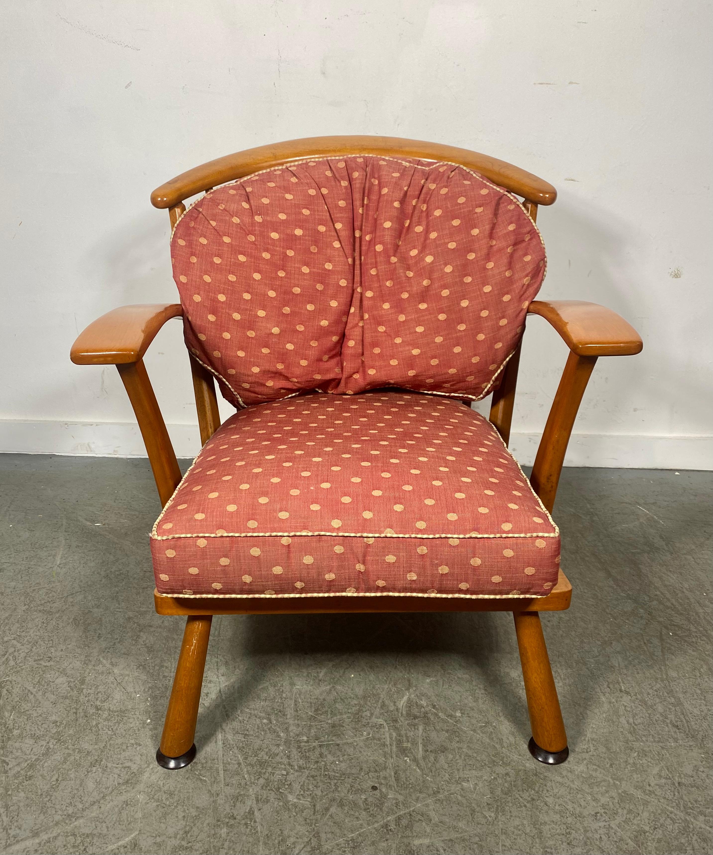 Mid-20th Century Modernist Nana Ditzel Style Maple Lounge Chair,   Modern / Farmhouse For Sale