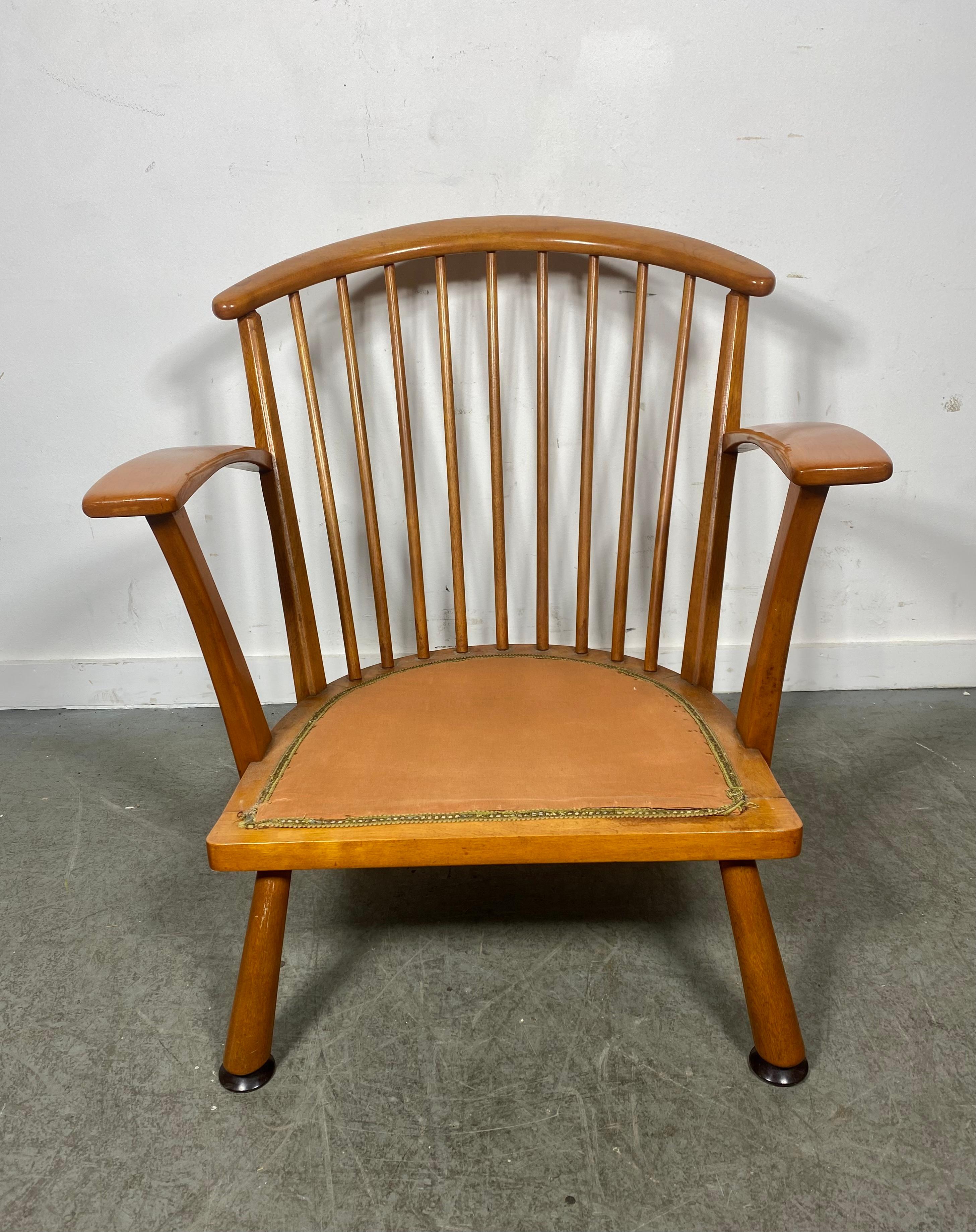 Modernist Nana Ditzel Style Maple Lounge Chair,   Modern / Farmhouse For Sale 1