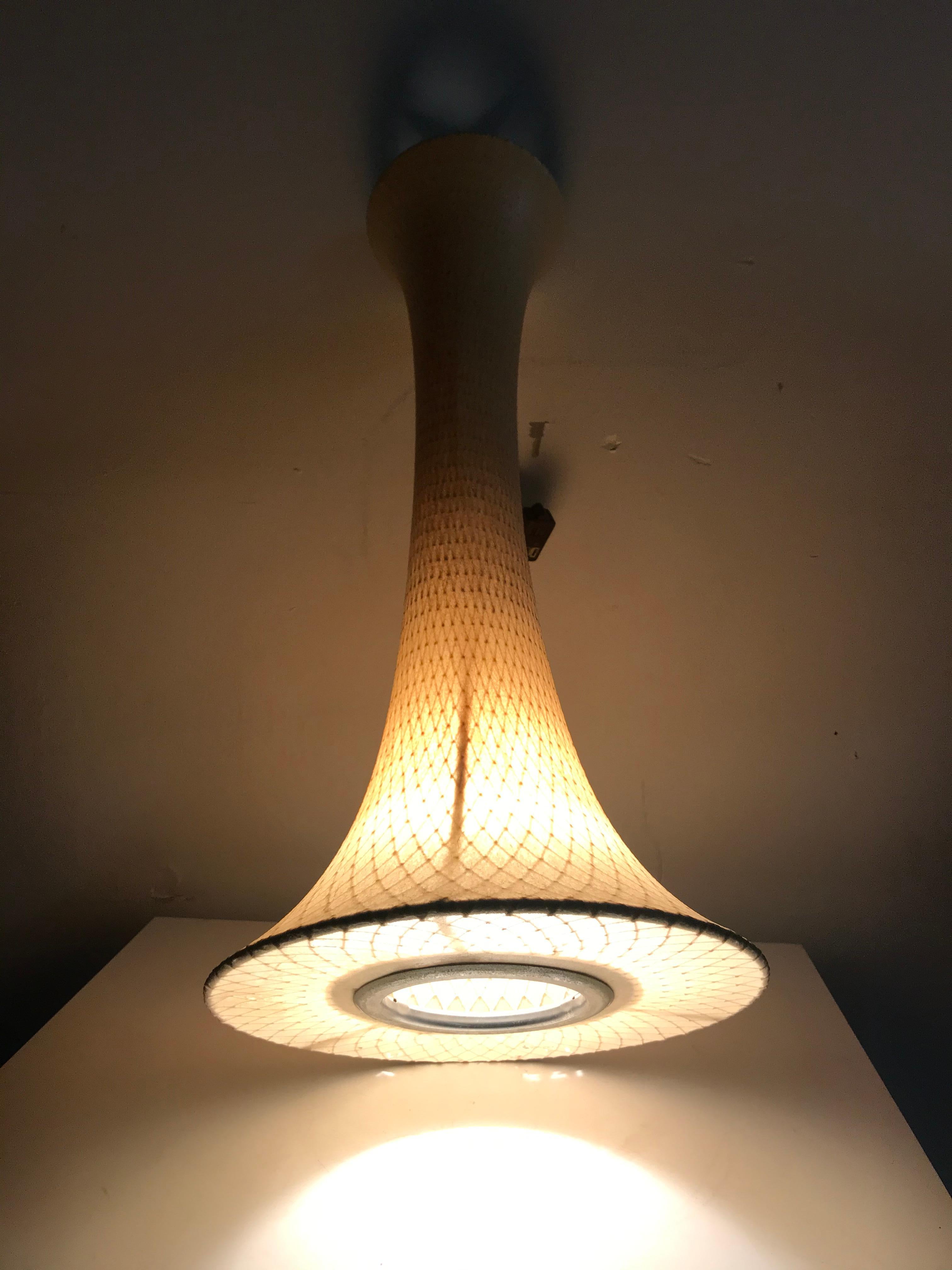 American Modernist Net Light circa 1959, George Nelson, Lucia Derespinis, Howard Miller