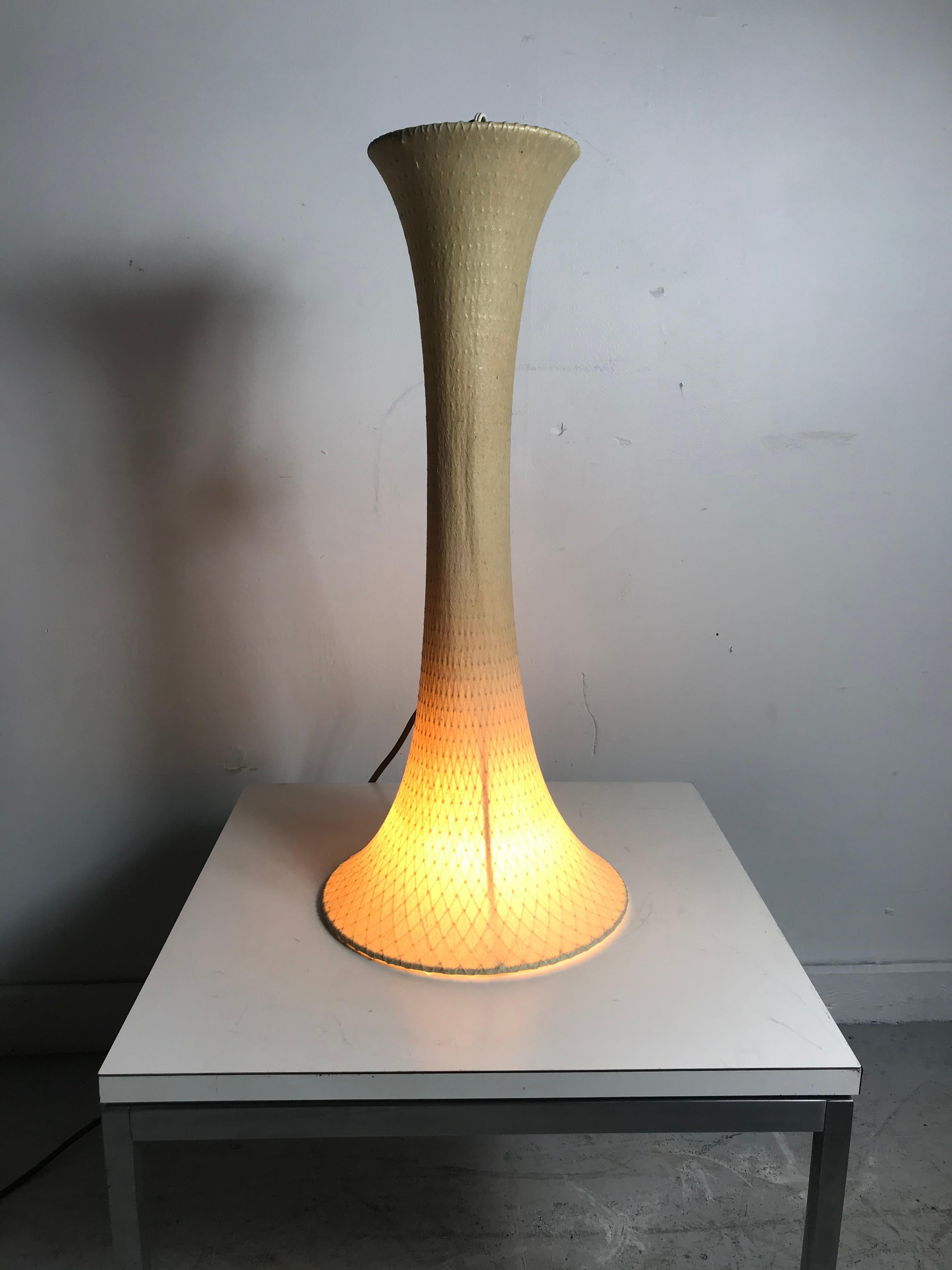 Mid-20th Century Modernist Net Light circa 1959, George Nelson, Lucia Derespinis, Howard Miller