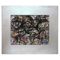 Used Modernist Norman Gorbaty Oil Painting, circa 1950s