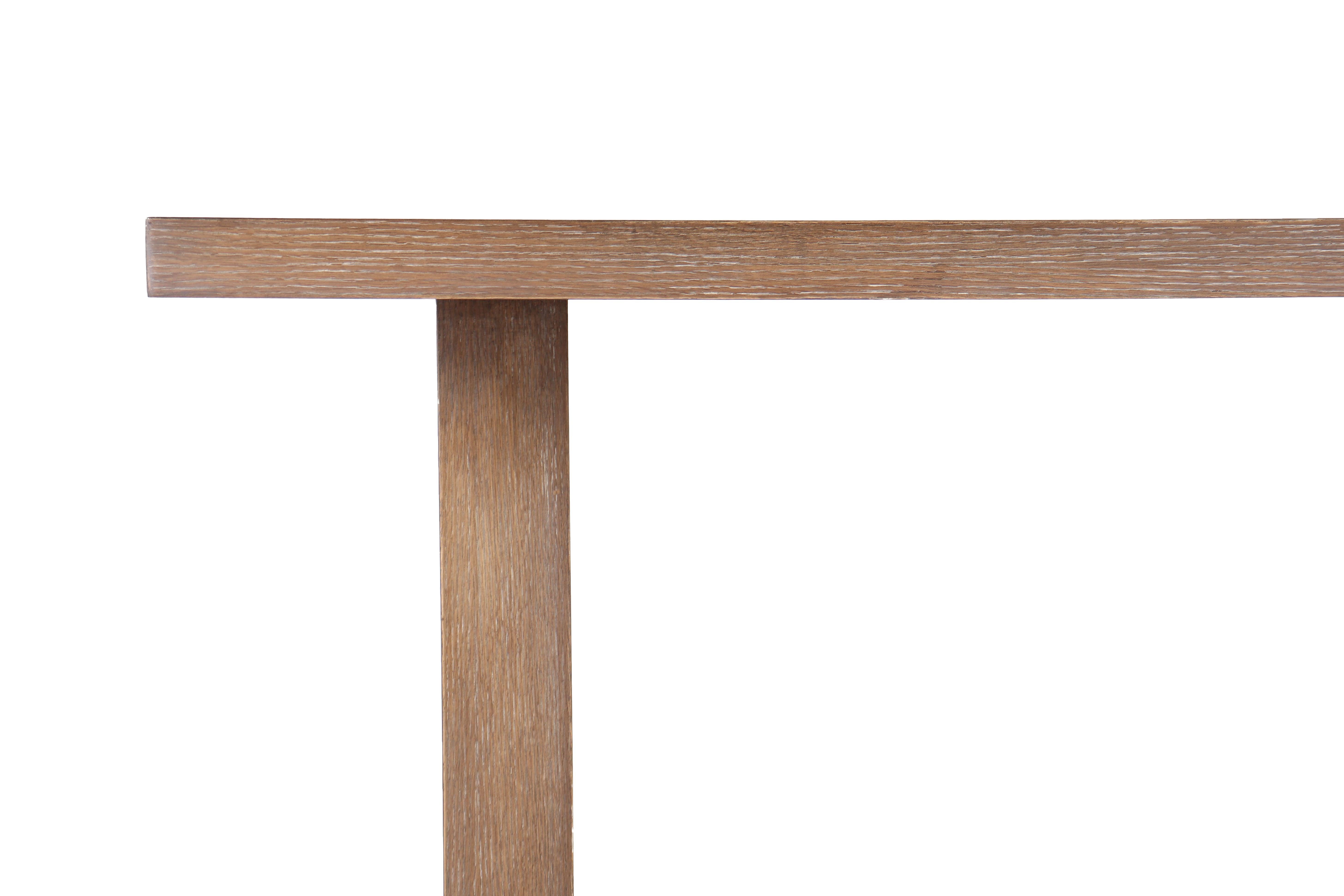 Moderne Table de salle à manger moderniste en chêne en vente