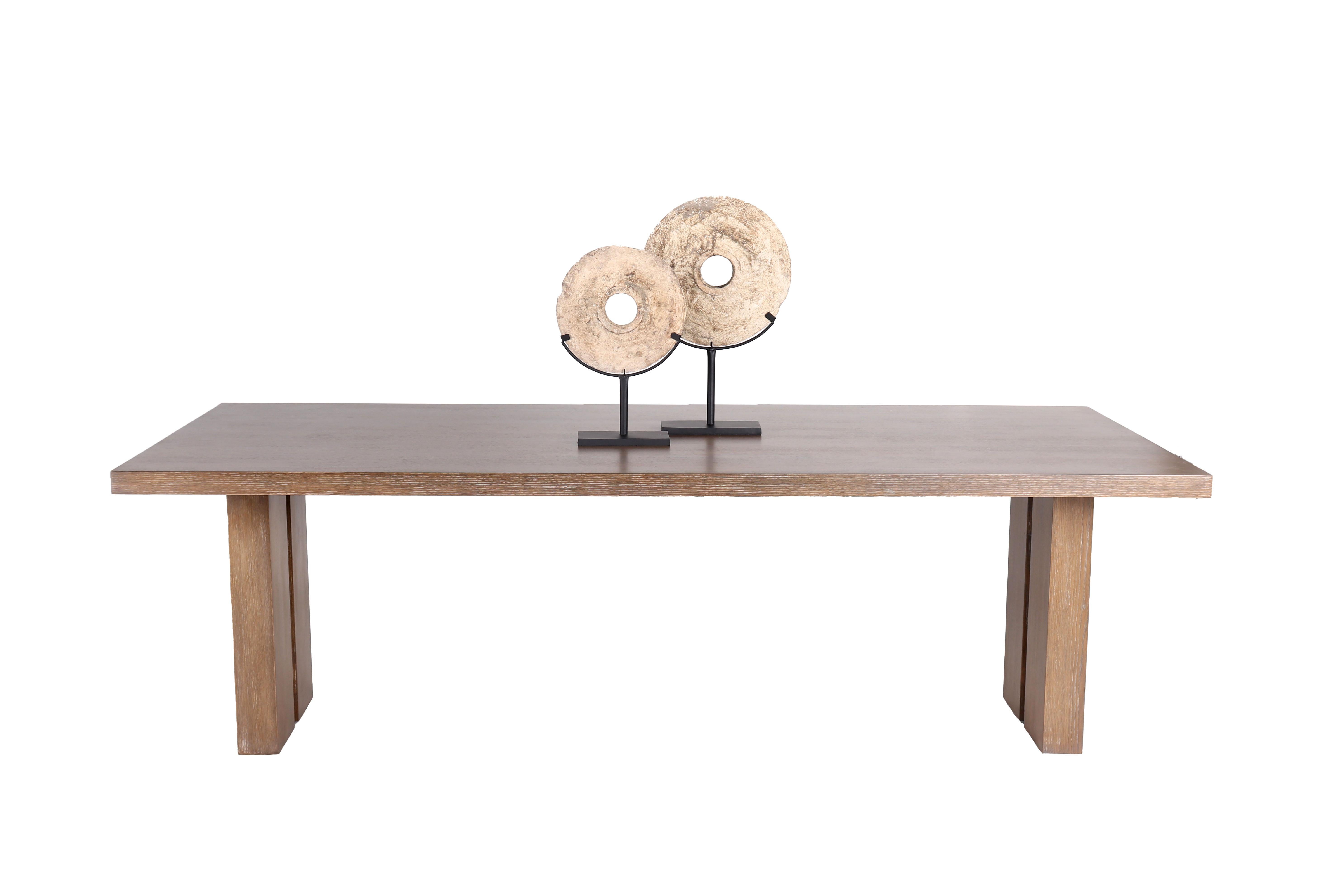 Modernist Oak Dining Table For Sale 1