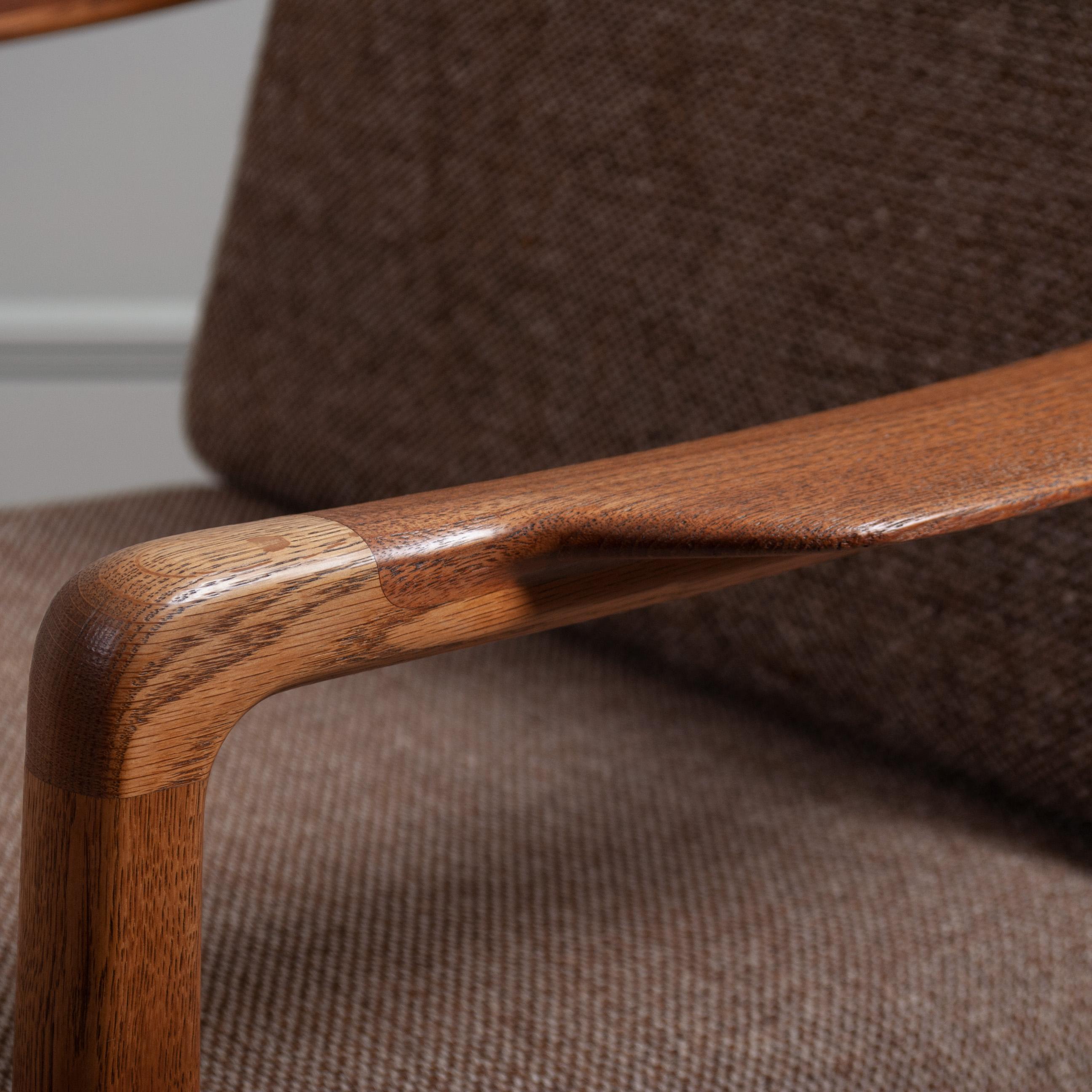 Modernist Oak Lounge Chair, Tove & Edvard Kindt Larsen For Sale 2