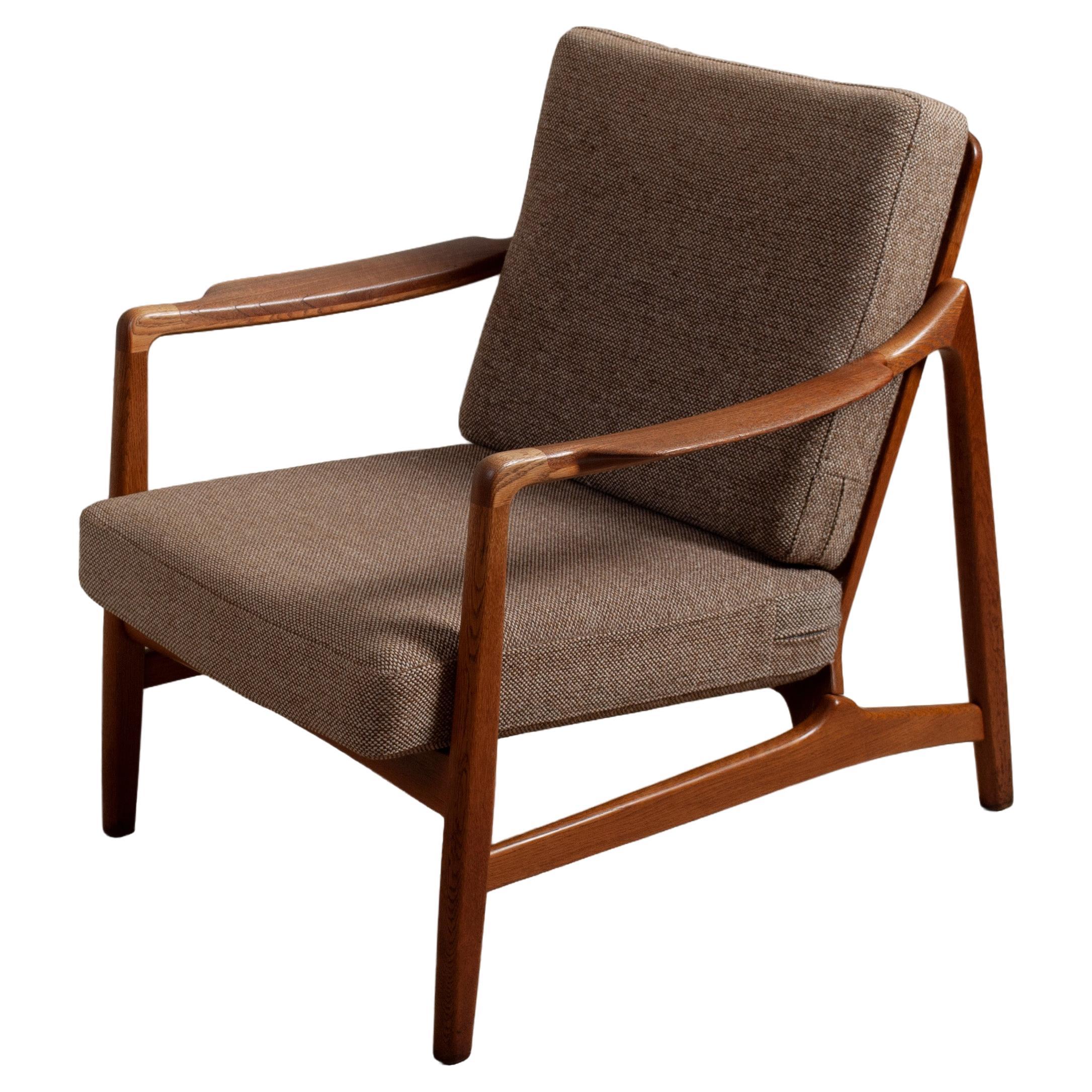 Modernist Oak Lounge Chair, Tove & Edvard Kindt Larsen