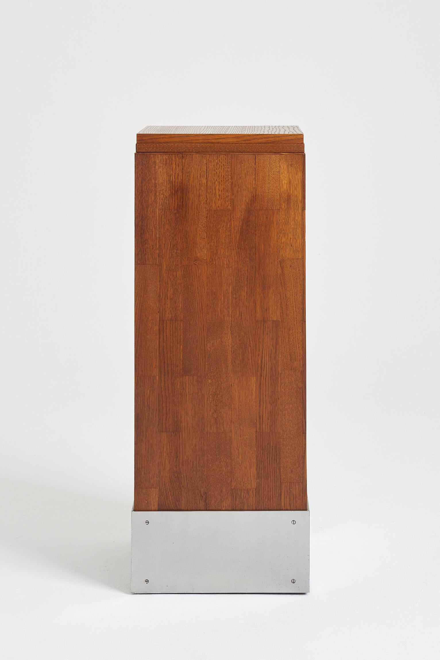 Mid-Century Modern Modernist Oak Pedestal