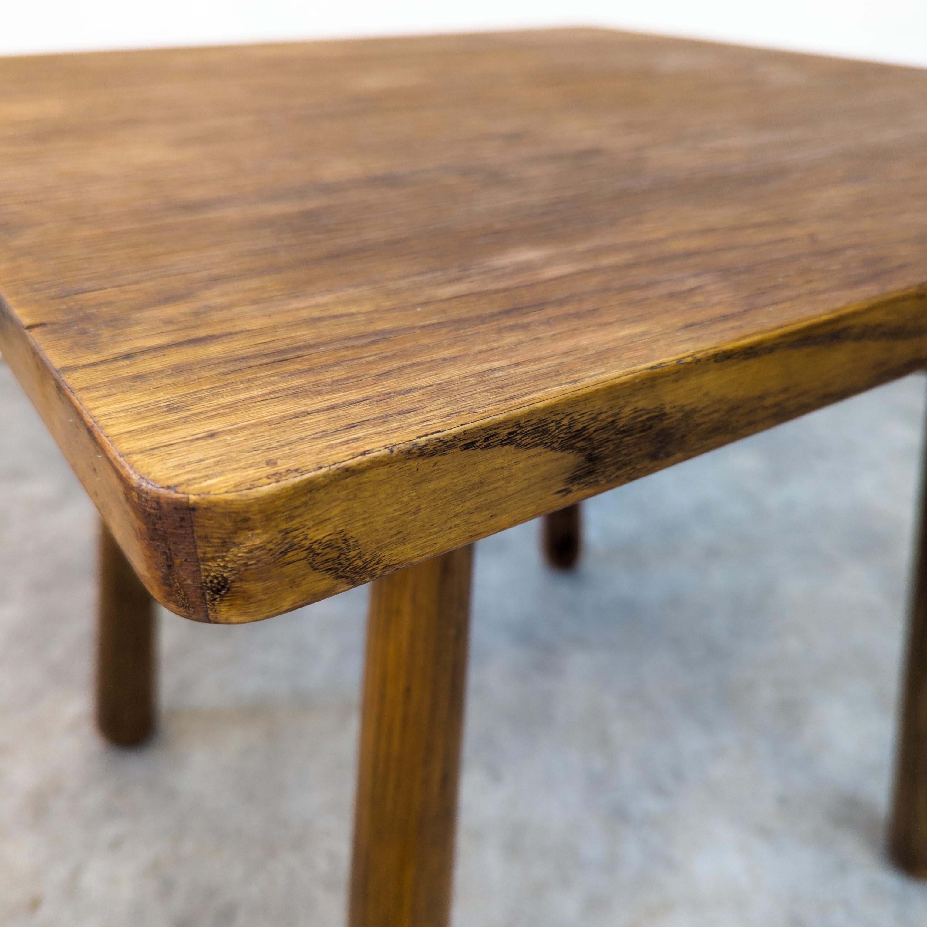 Modernist oak side table by Jan Vaněk for Krásná Jizba For Sale 7