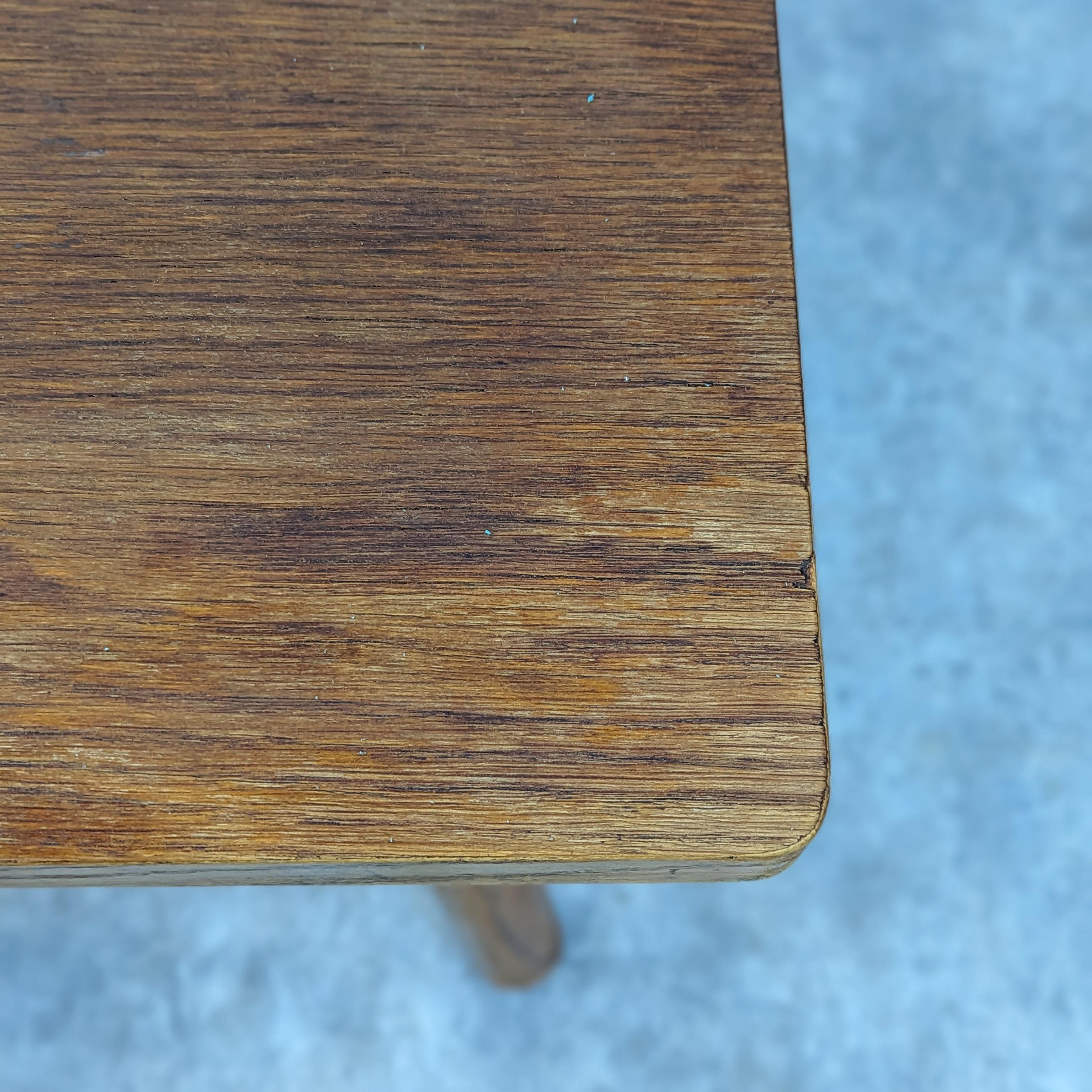 Modernist oak side table by Jan Vaněk for Krásná Jizba For Sale 10