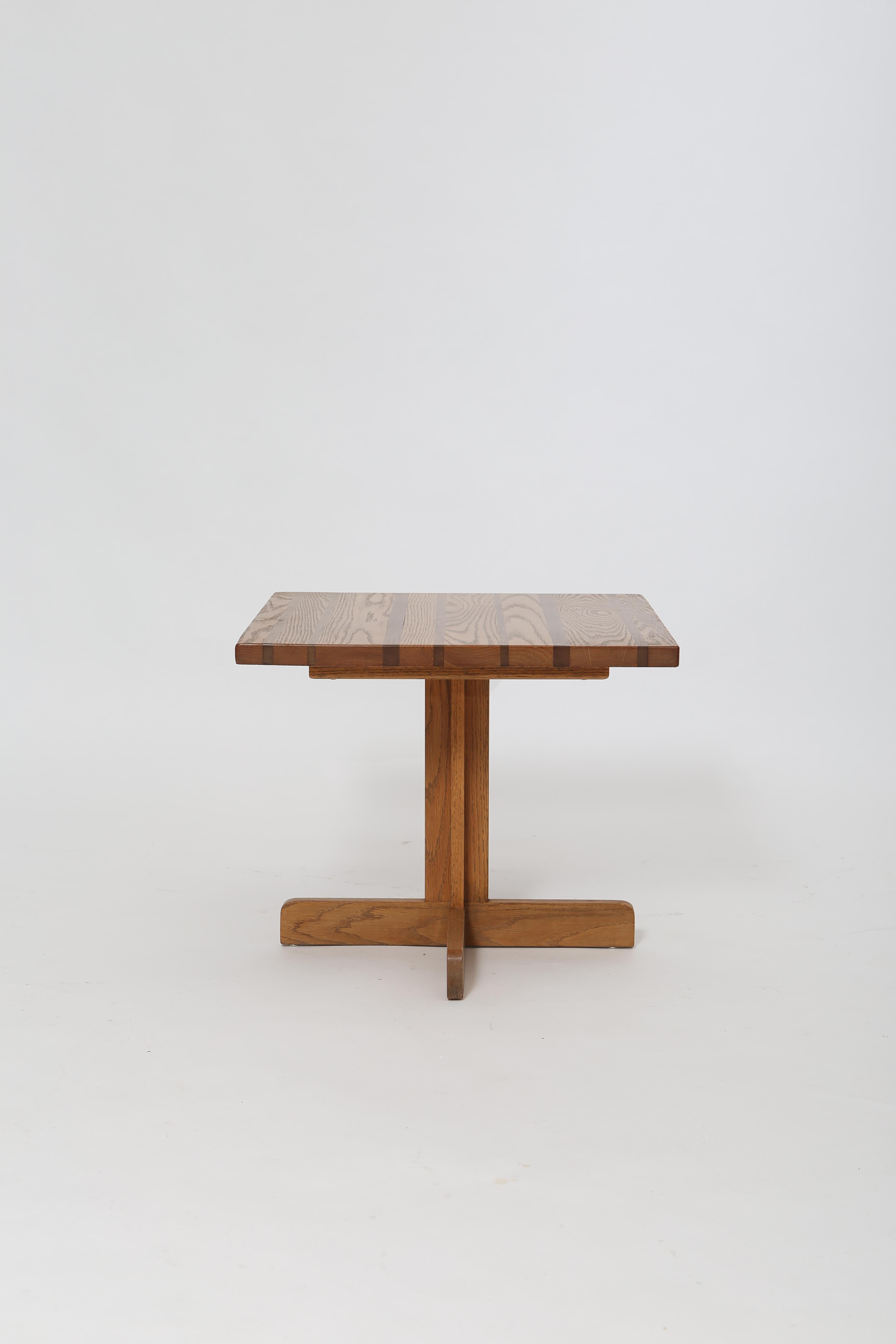 American Modernist Oak Side Table