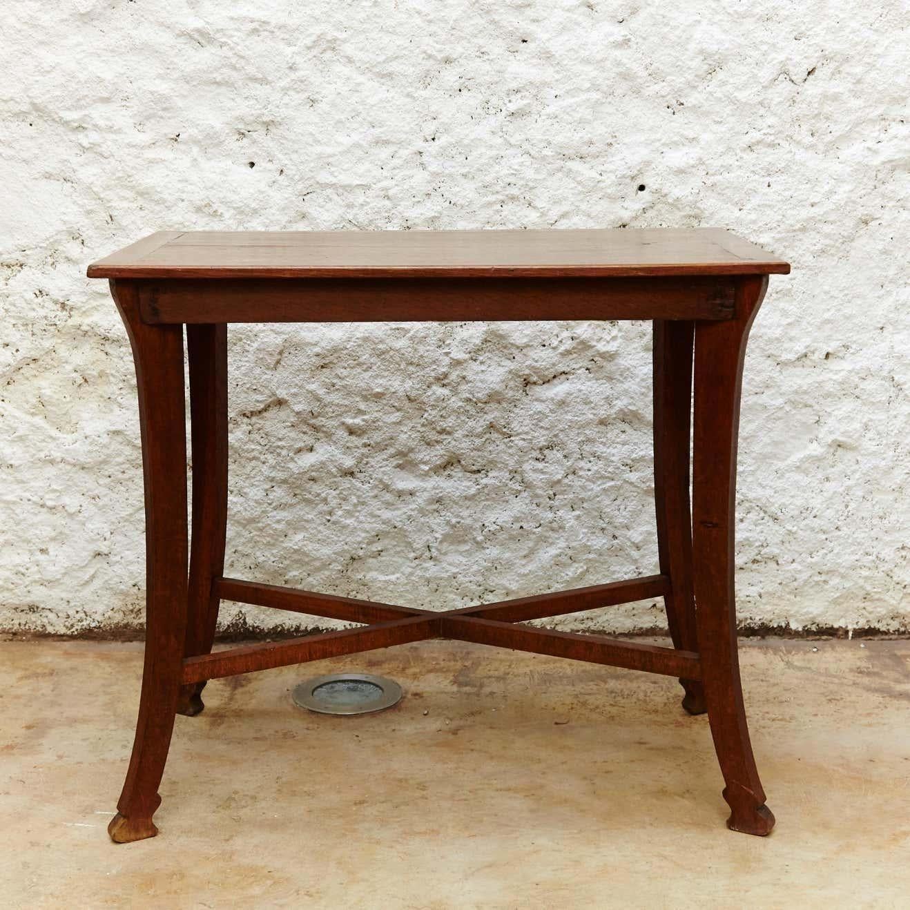 German Modernist Oakwood Thonet Table, circa 1930 For Sale