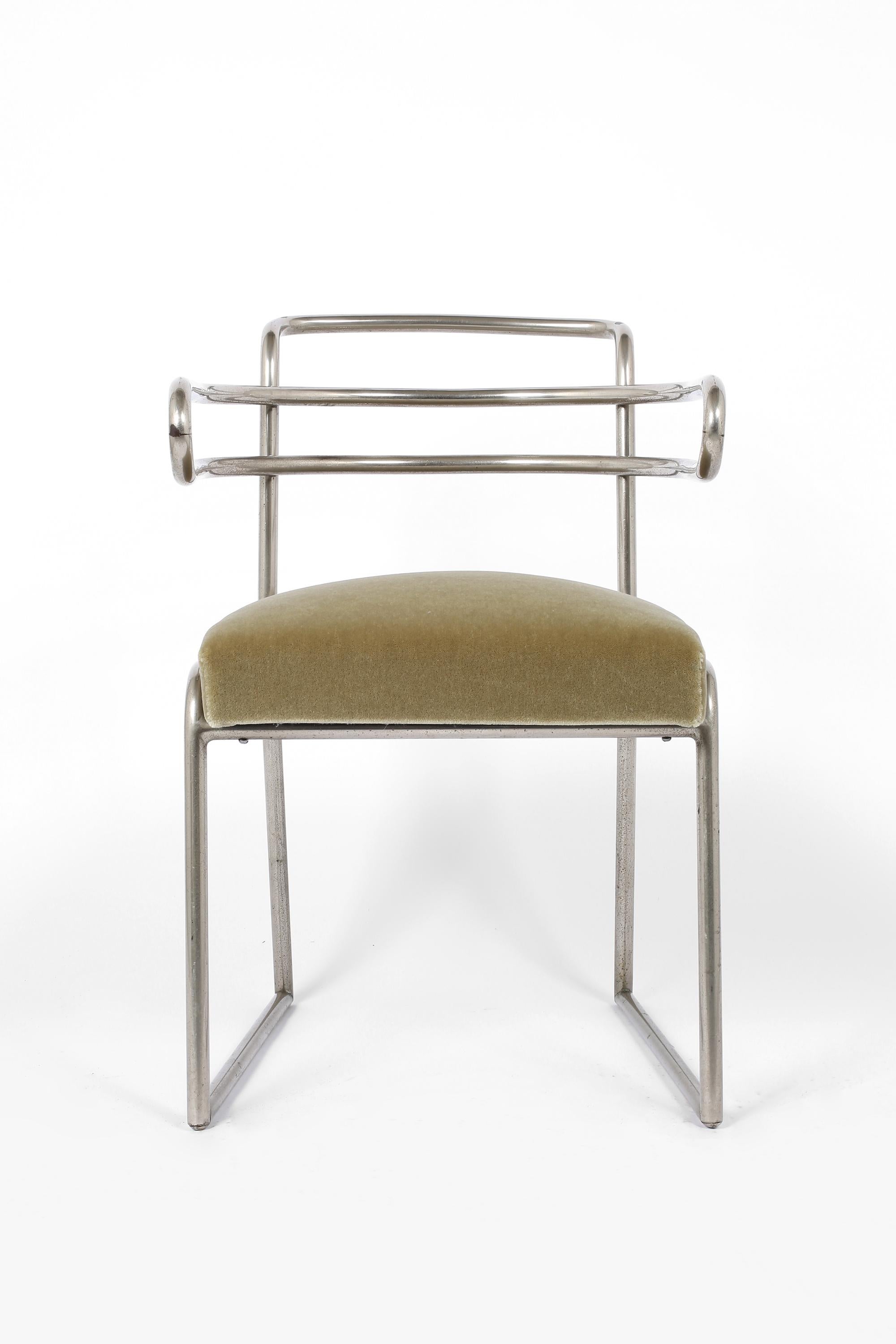 French Modernist Occasional Armchair by Louis Sognot