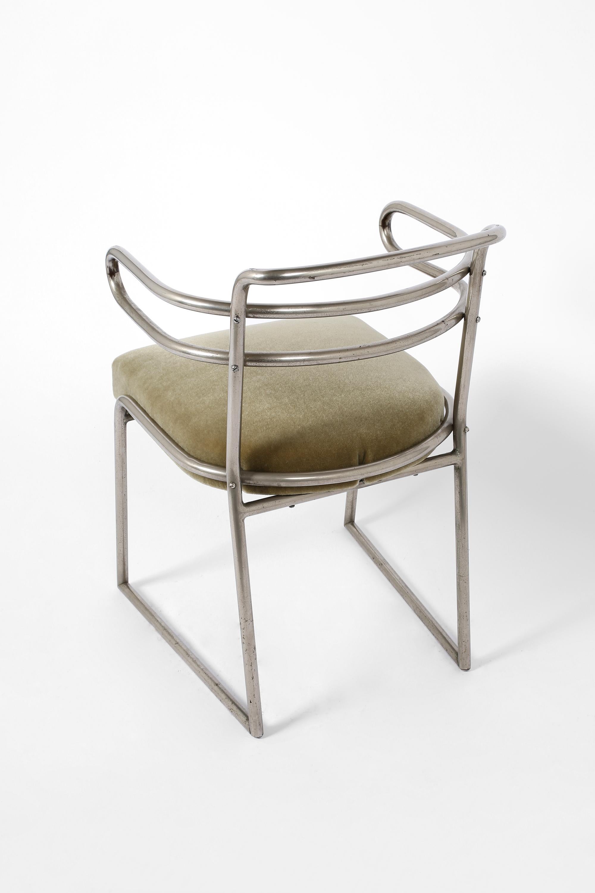20th Century Modernist Occasional Armchair by Louis Sognot