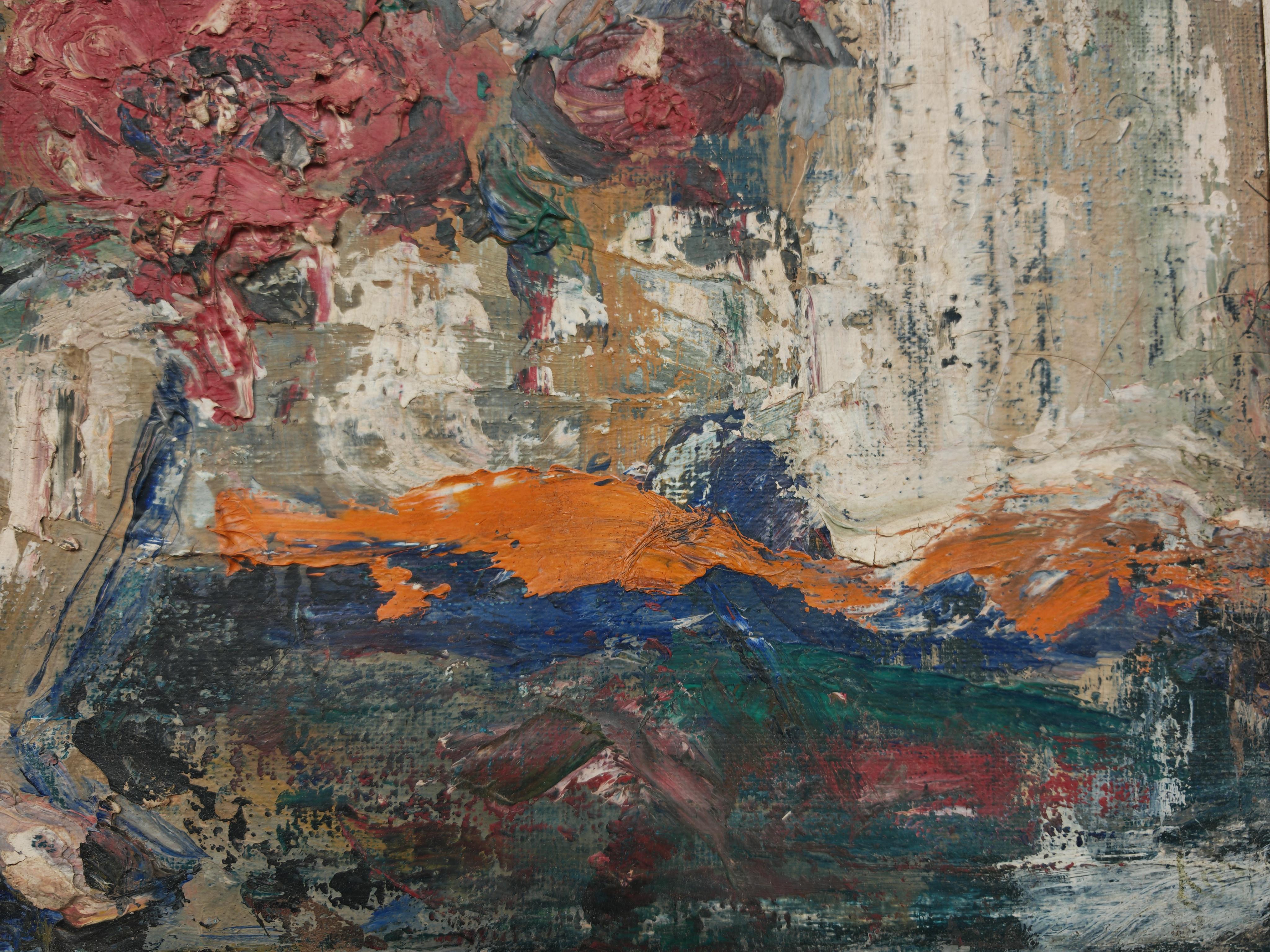 Modernistisches Öl auf Leinwand 