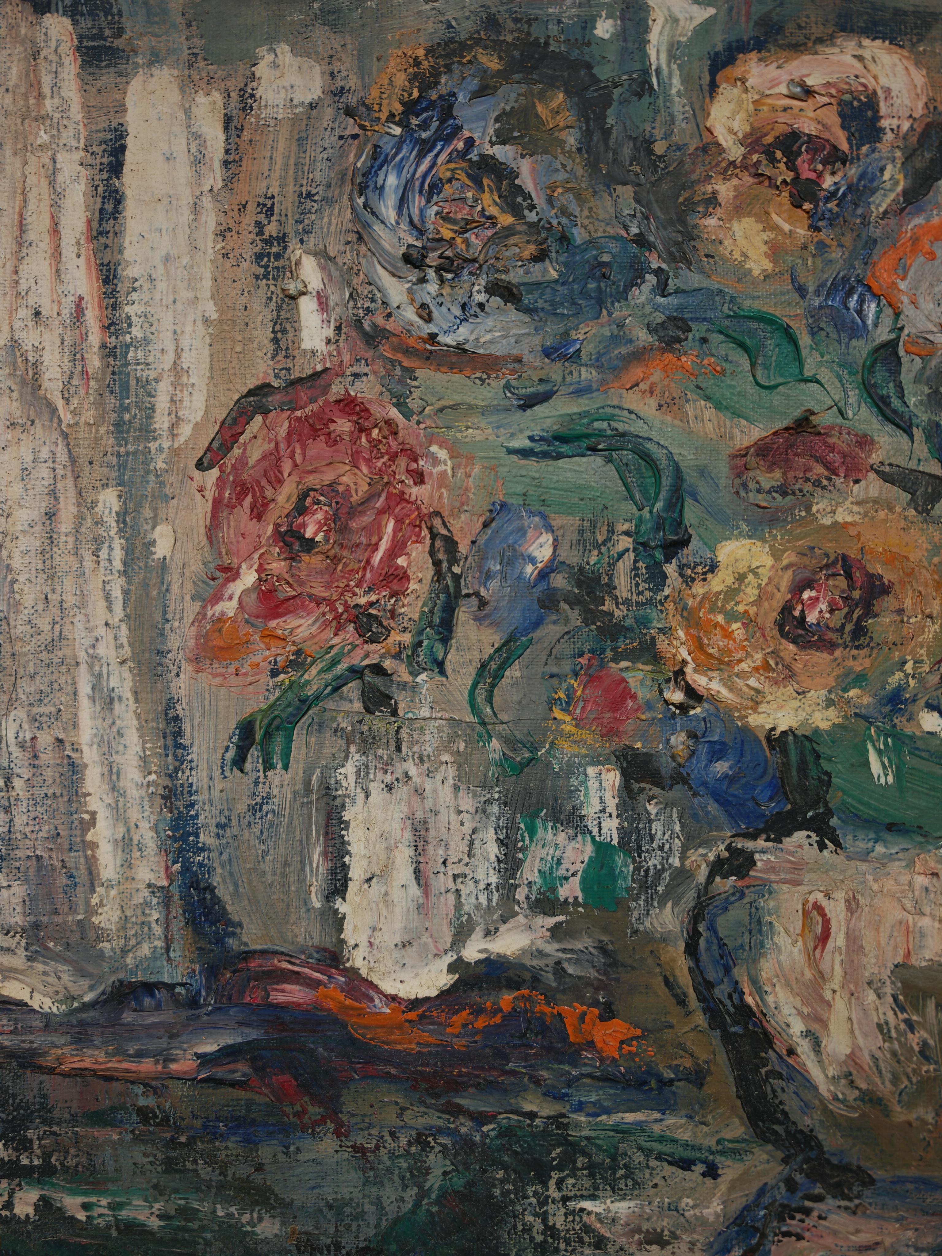 Modernistisches Öl auf Leinwand 